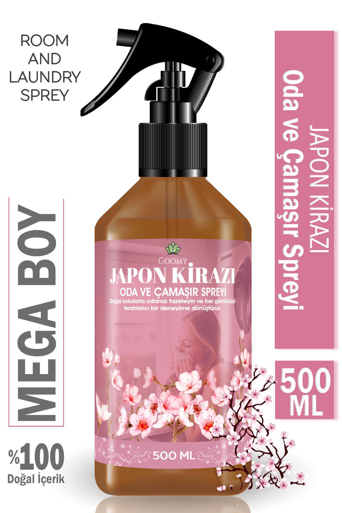 Lofty Japon Kirazı Oda Ve Çamaşır Spreyi Oda Kokusu Oda Spreyi – Japanese Cherry Blossom Room Spray 500ml