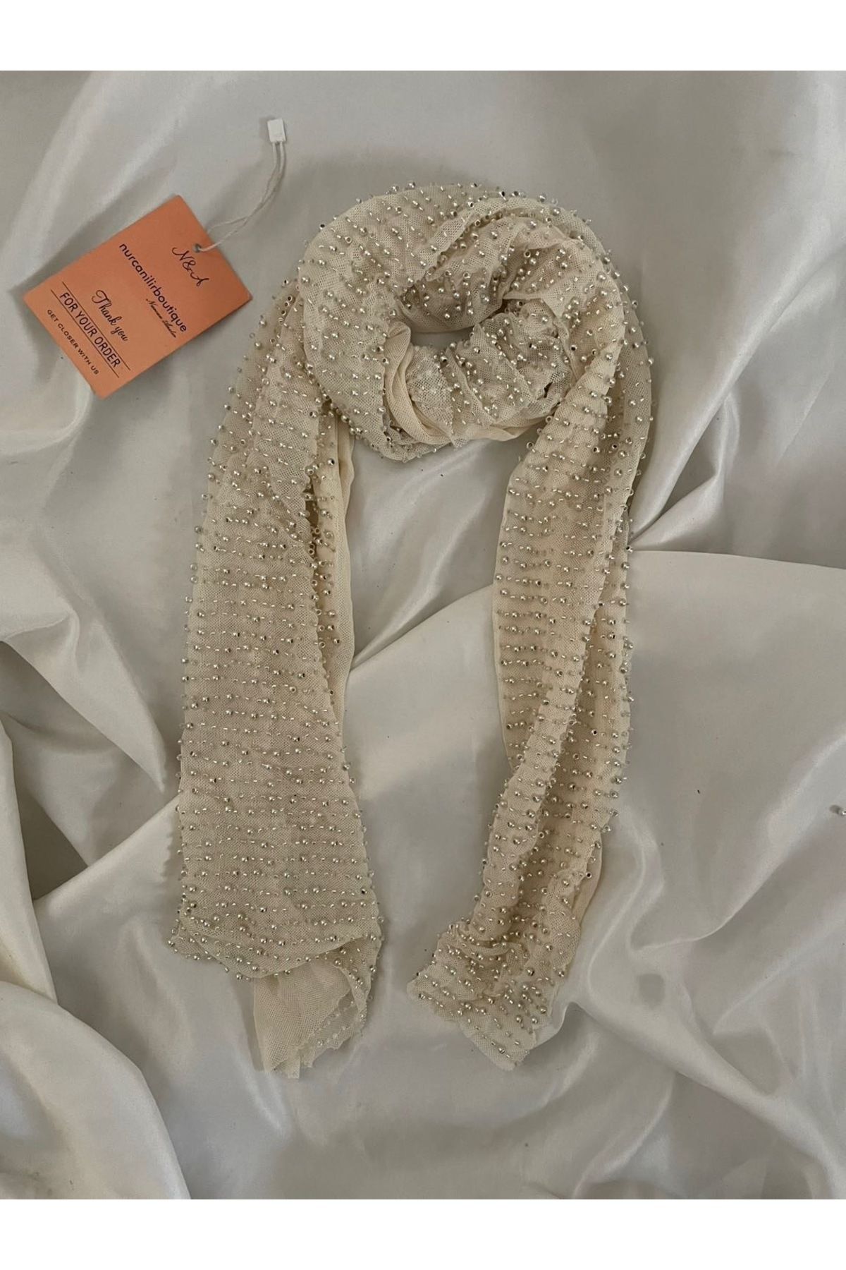 Nurcanilirboutique Boncuklu boyun fuları&Çanta aksesuar