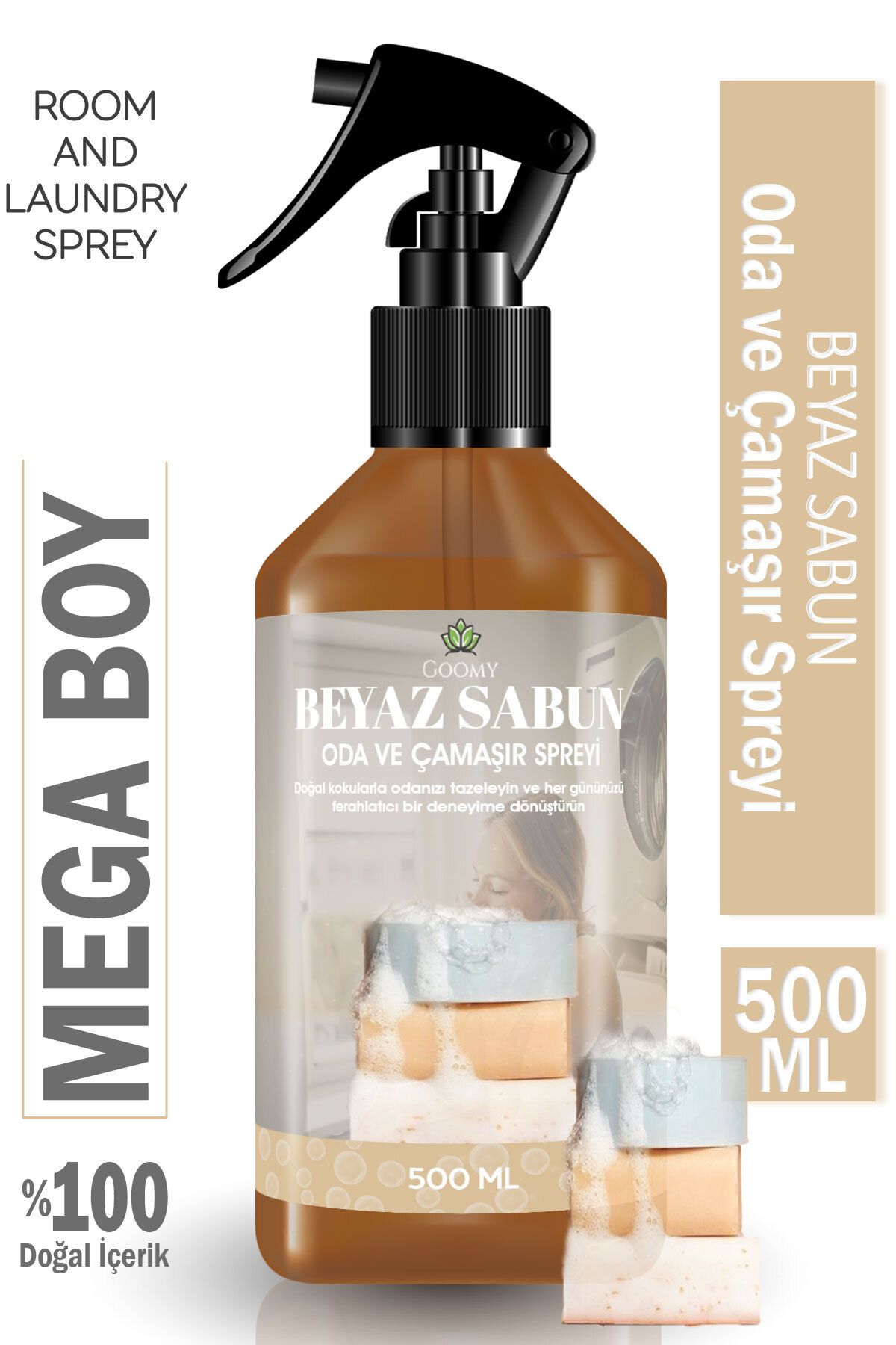 Lofty Beyaz Sabun Oda Ve Çamaşır Spreyi Oda Kokusu Oda Spreyi – White Soap Air Freshener 500ml