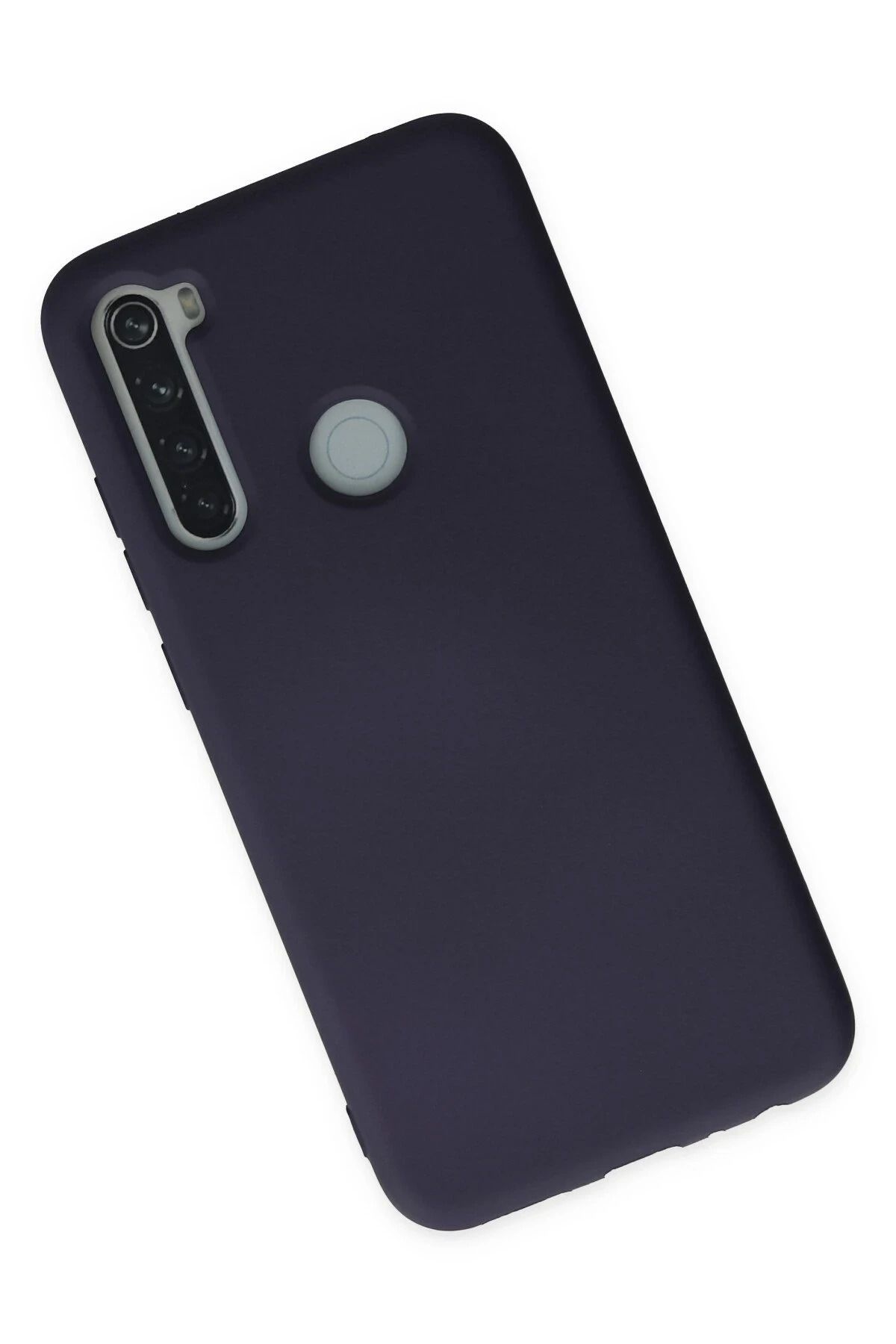 NewFace Xiaomi Redmi Note 8 uyumlu Kılıf Nano içi Kadife Silikon - Lacivert MRAYD