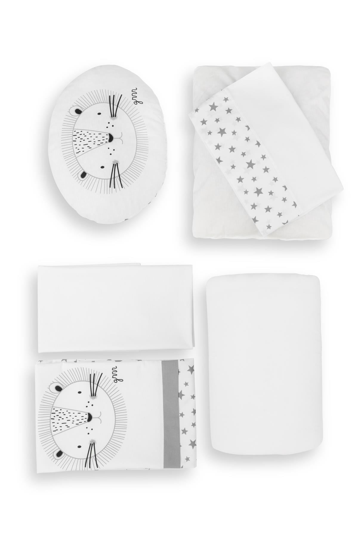 Wellgro Park Yatak Uyku Seti, Bebek Beşik Uyku Seti - 6 Parça, Gri fotoğrafı 7 (önizleme)