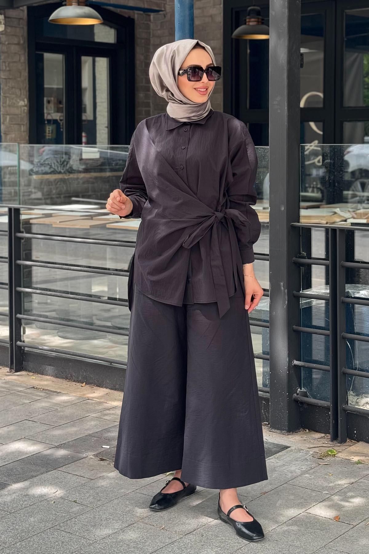 Cloche Pantolonlu Takım CL25Y02CL376301 Siyah