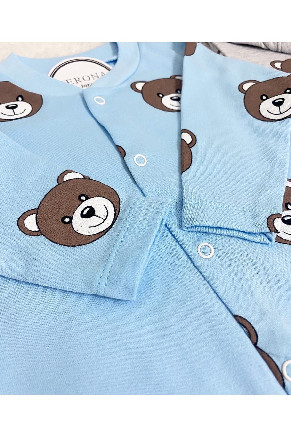 VERONA TARZ Erkek Bebek Tulum Hayvan Desenli Çeşitleri 1-3-6 aylık Yenidoğan Kıyafet fotoğrafı 3 (önizleme)