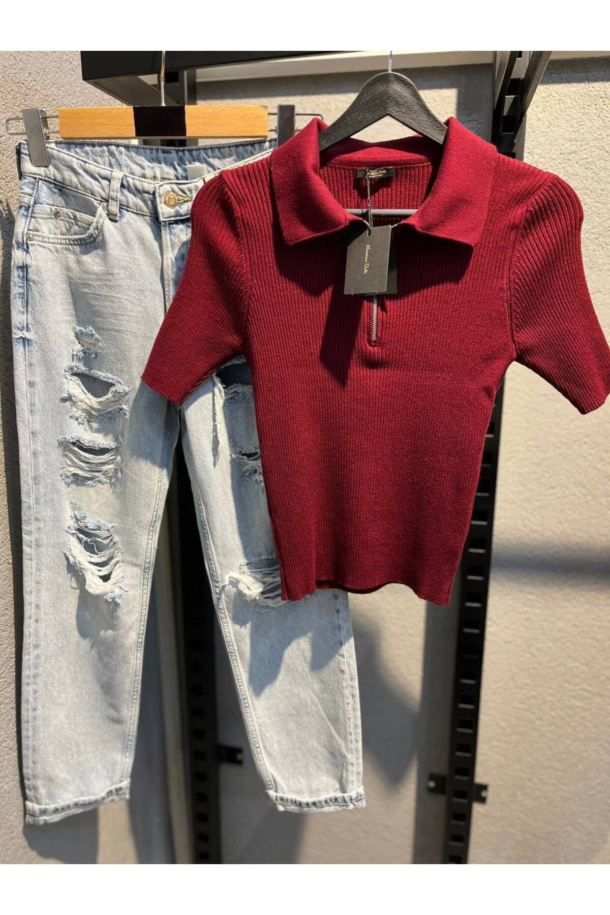 Abalı Yeni sezon yumuşak iplik bluz, Himaliya model.