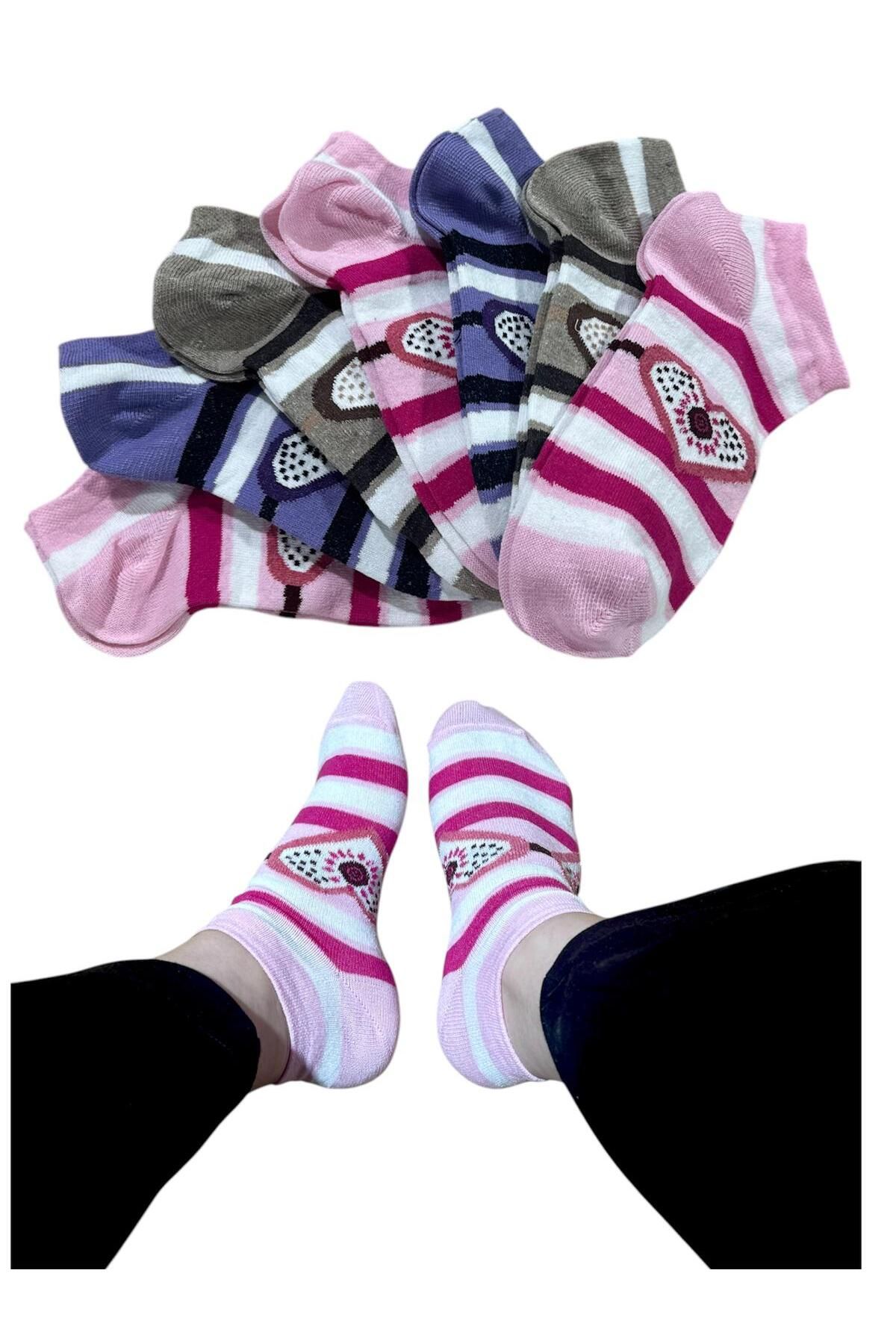 BYNDRSOCKS 7 Çift Kadın Patik Pamuklu Çorap