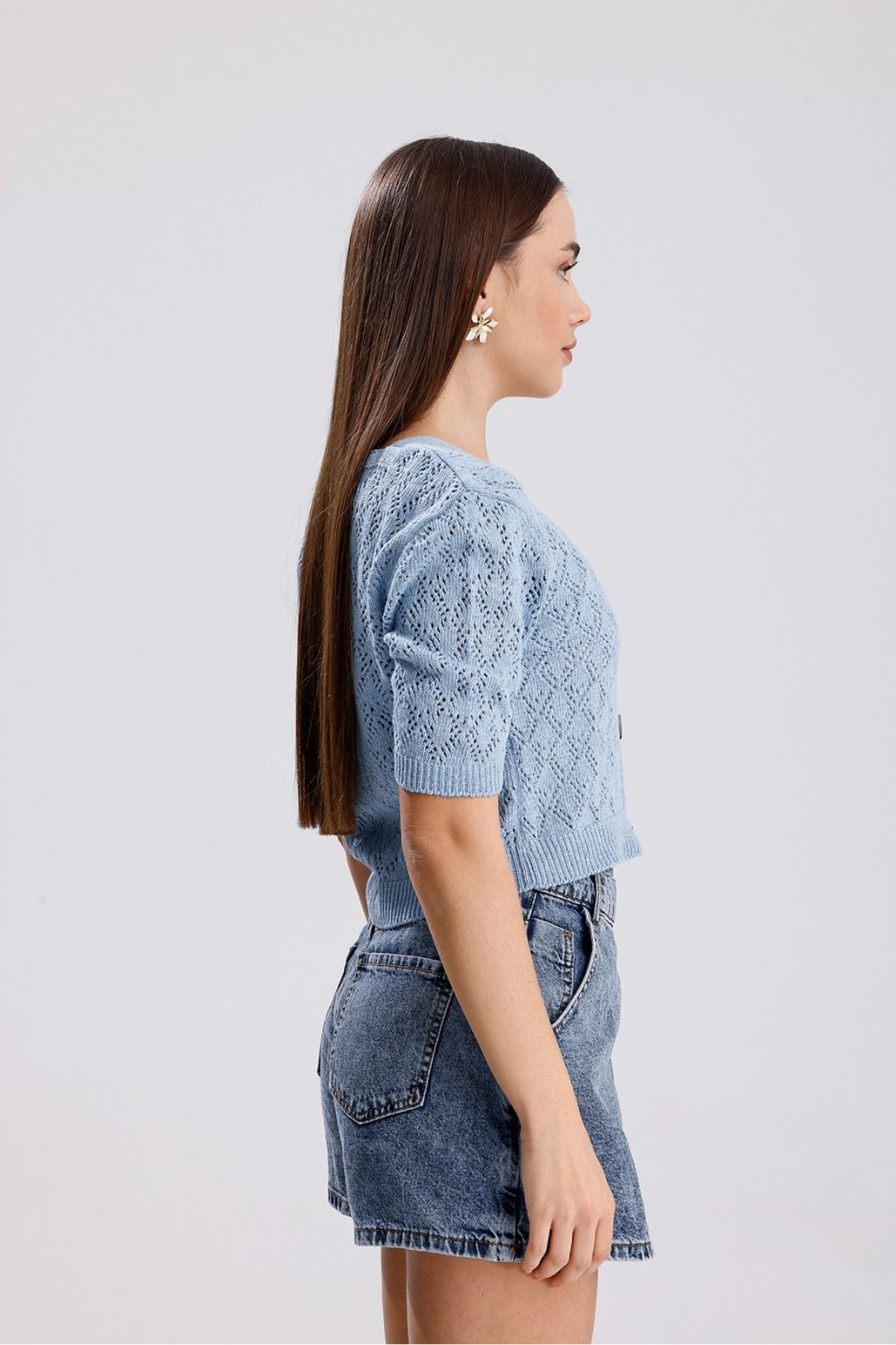 MODA MHE-MODA MH BUTTONED HIRCA WITH BUTTON 5