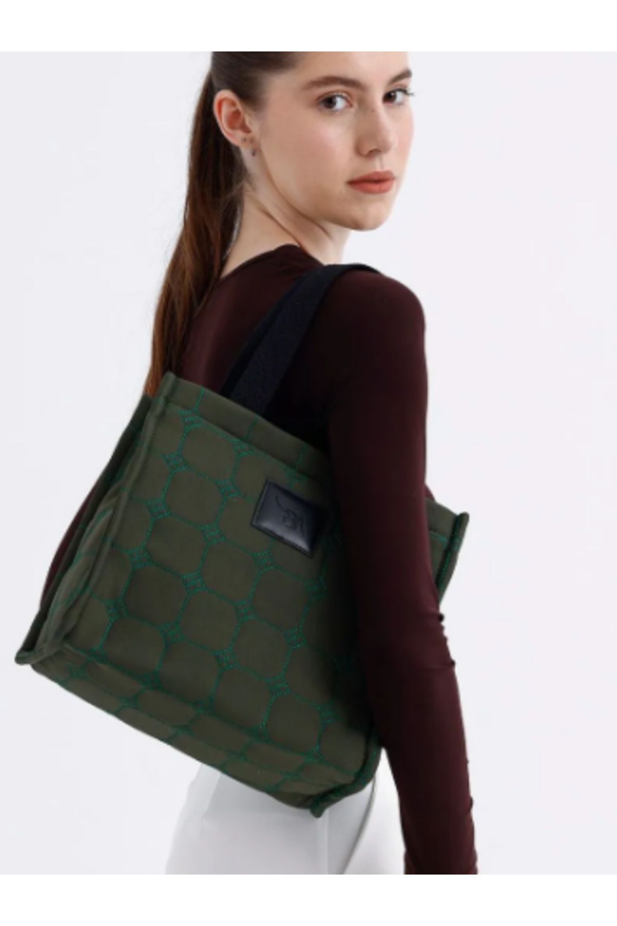 MODA Vega Yeşil Kapitone Casual Uzun Askılı Çapraz Çanta