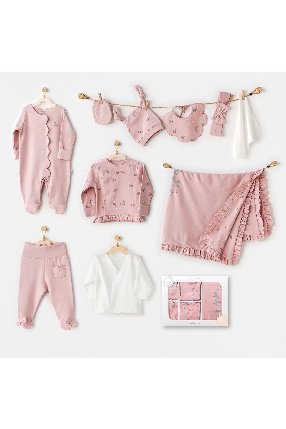 Moda Şahsenem Puppy Gazelle 10'lu Hastane Çıkışı Pink