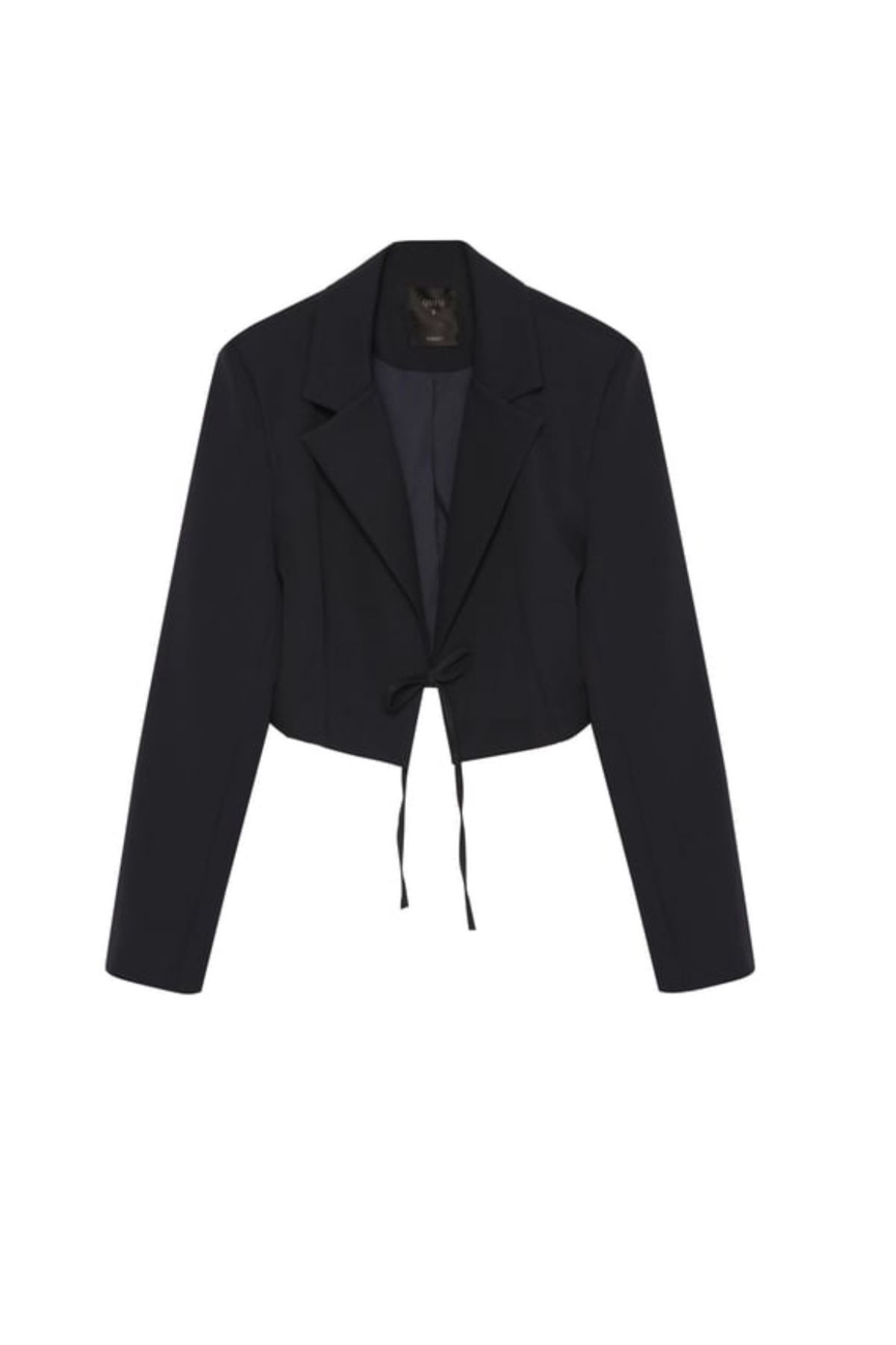 Whıte Aura Crop Blazer Ceket