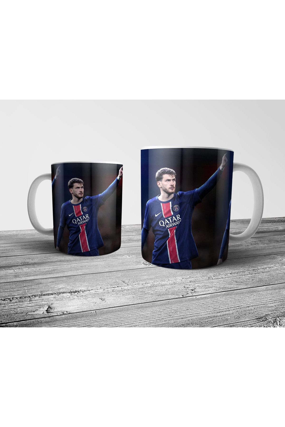Pixxa Khvicha Kvaratskhelia - Paris Saint Germain Kupa Bardak Model 2