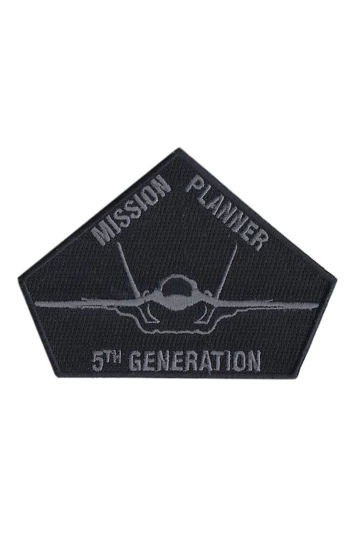 P Parla Aplike Ütü İle Yapışan Mission Planner Siyah Arma 6 cm