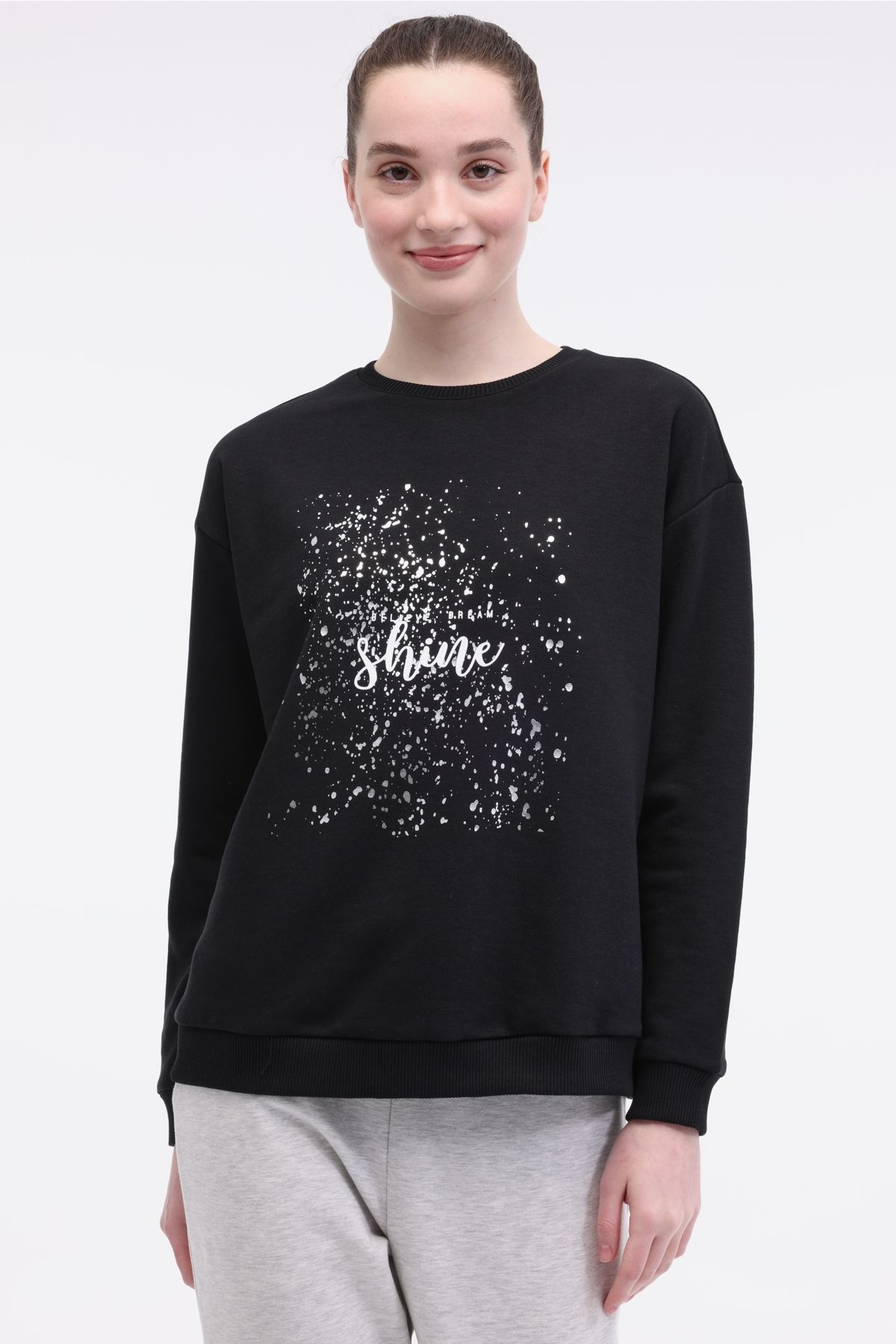 Kinetix WL JEWEL 16BT202 5FX Siyah Kadın Sweatshirt