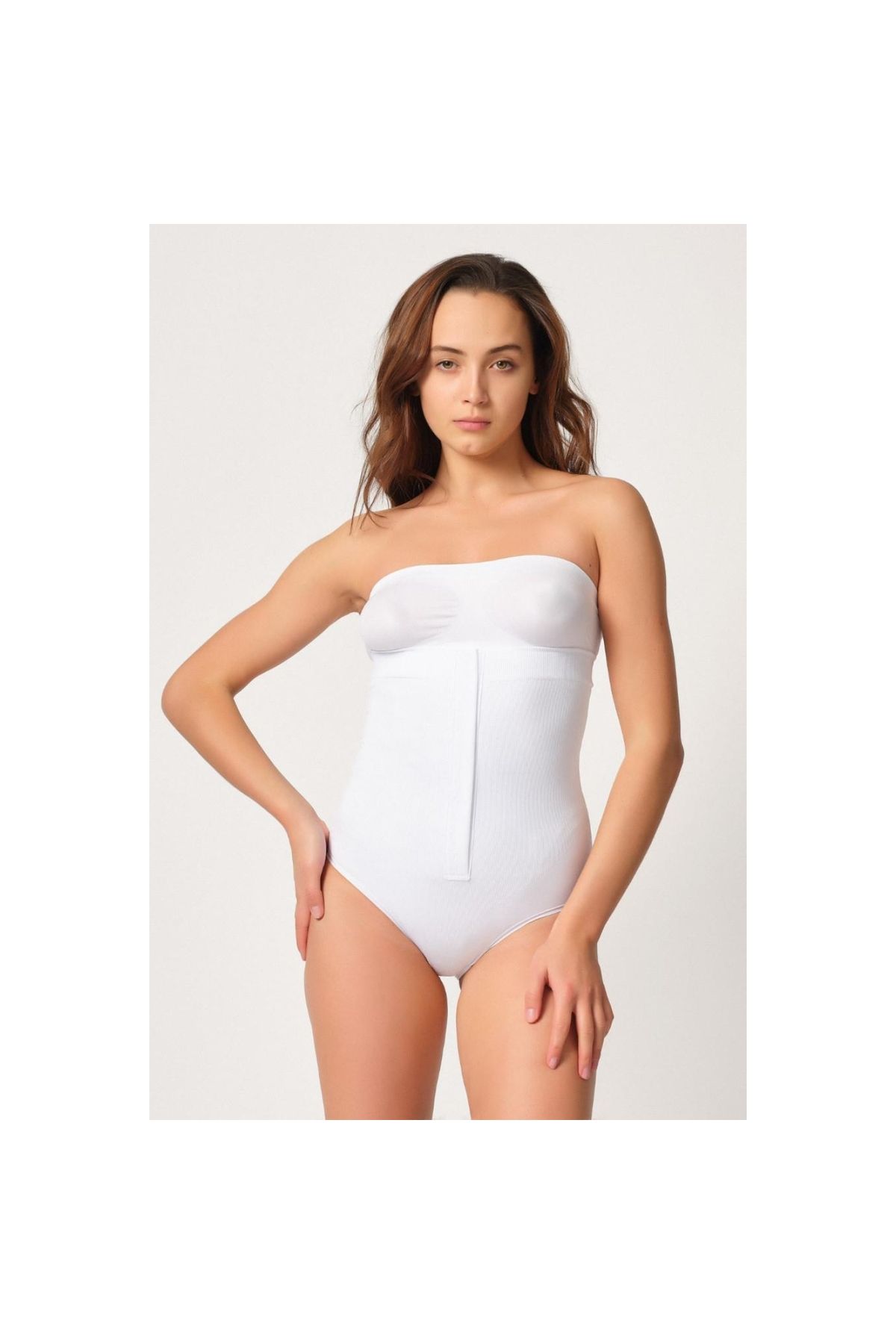 Narnuga MİRAXX BEYAZ MI Emay 2088 Önden Agraflı Slip Korse