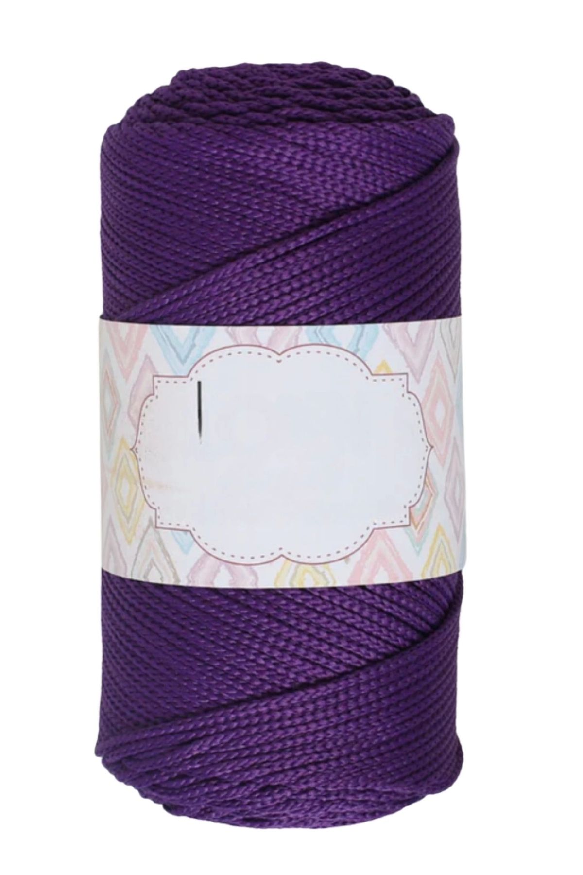 P Parla Makrome İpi 3mm Polyester Koyu Mor