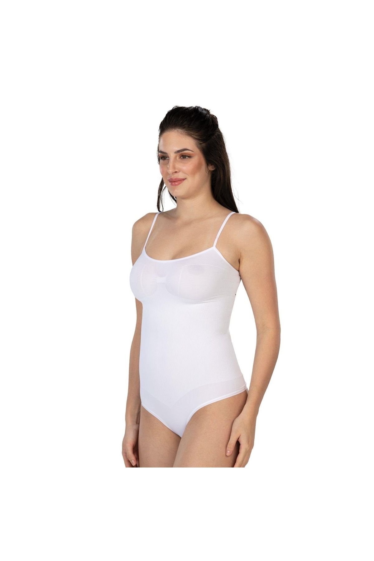 Narnuga BEYAZ MI  1927 İp Askıllı Ripli String Body