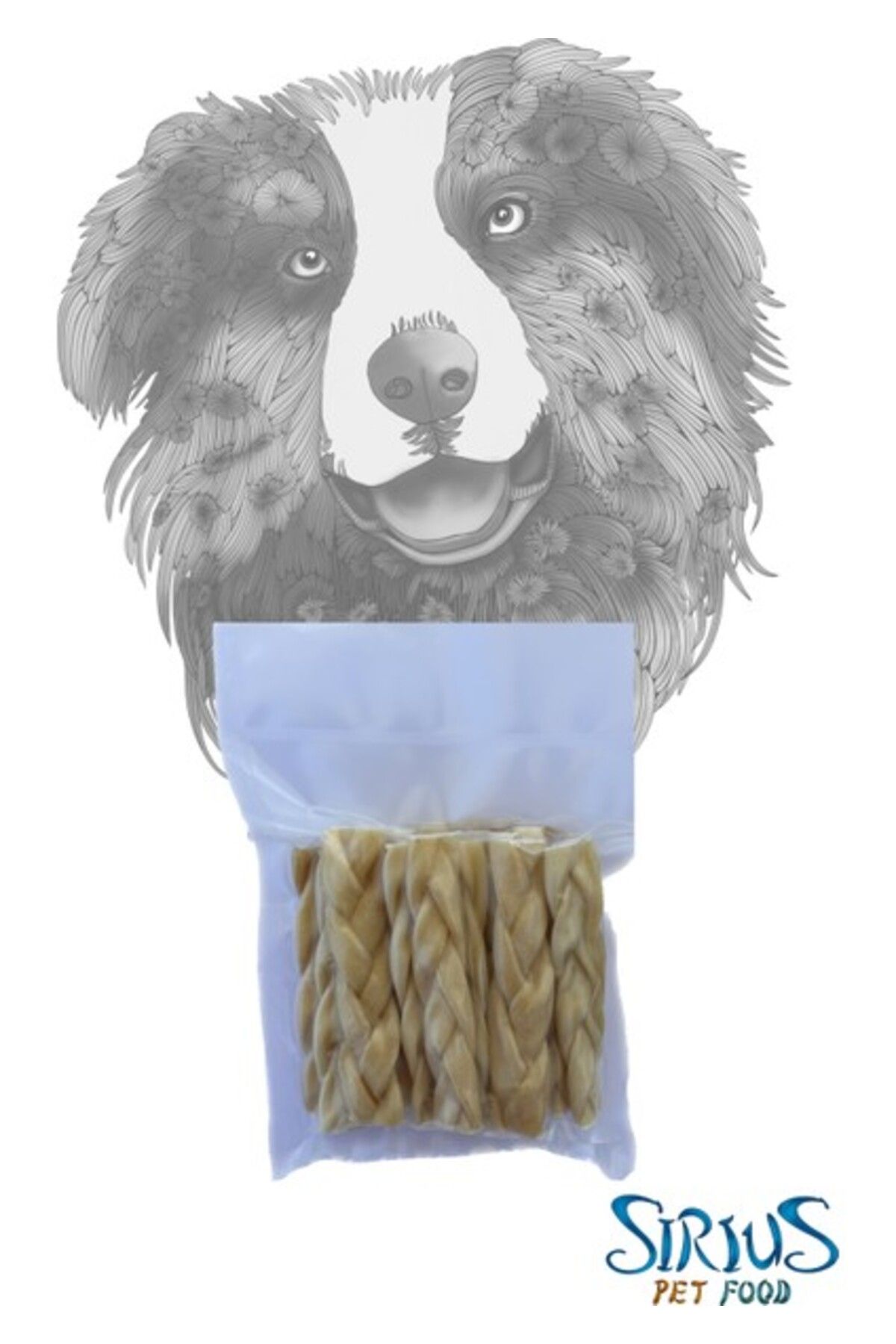 Orqinel Sirius Pet Food Beef Braided Stick Collagen 15LI - Küçük Irklar Için Örgü Çubuk 15LI