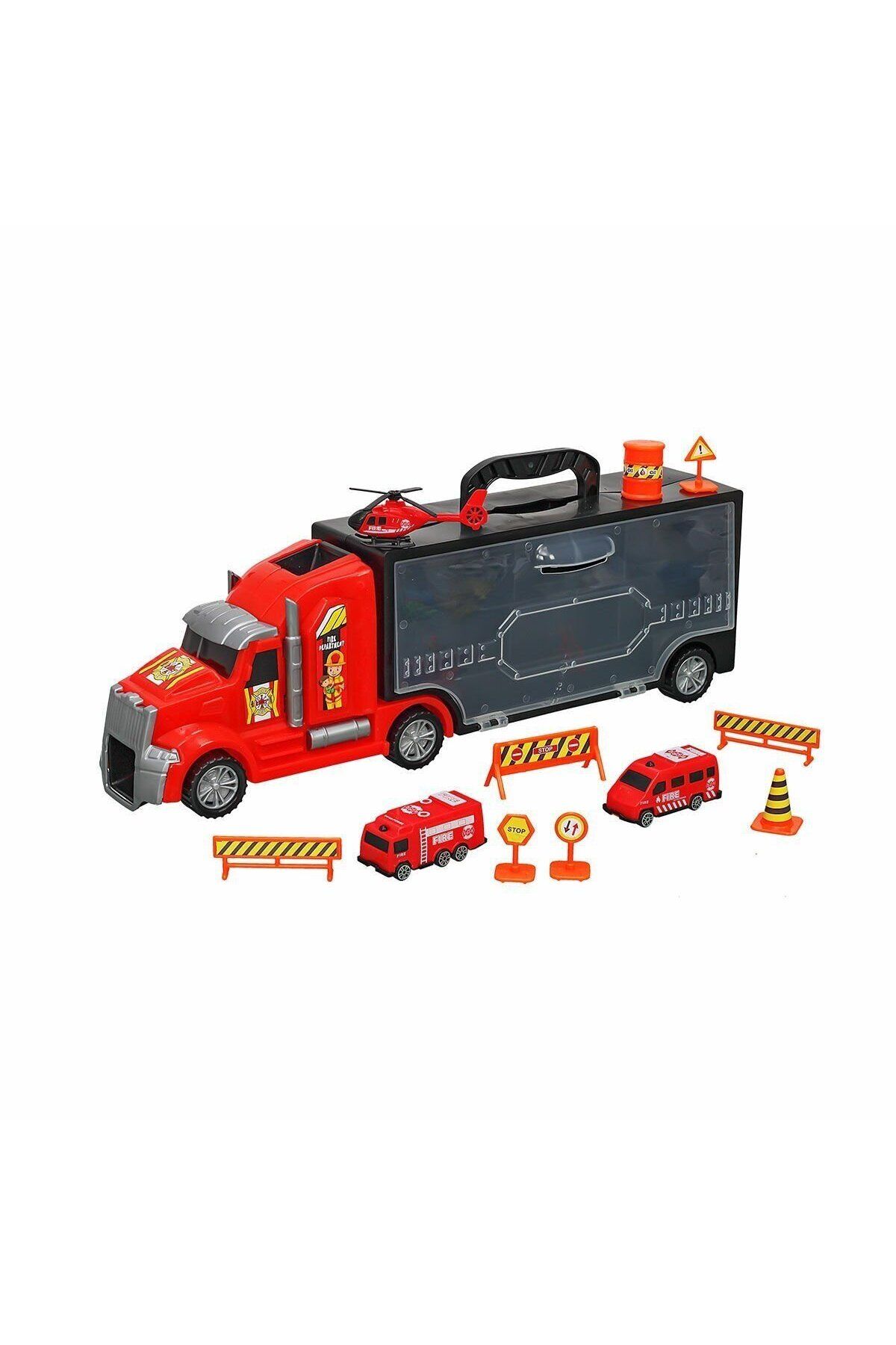 melfxxl eticaret ERN-875 HEROES TOYS ÇANTALI İTFAİYE TAŞIYICI TIR SETİ