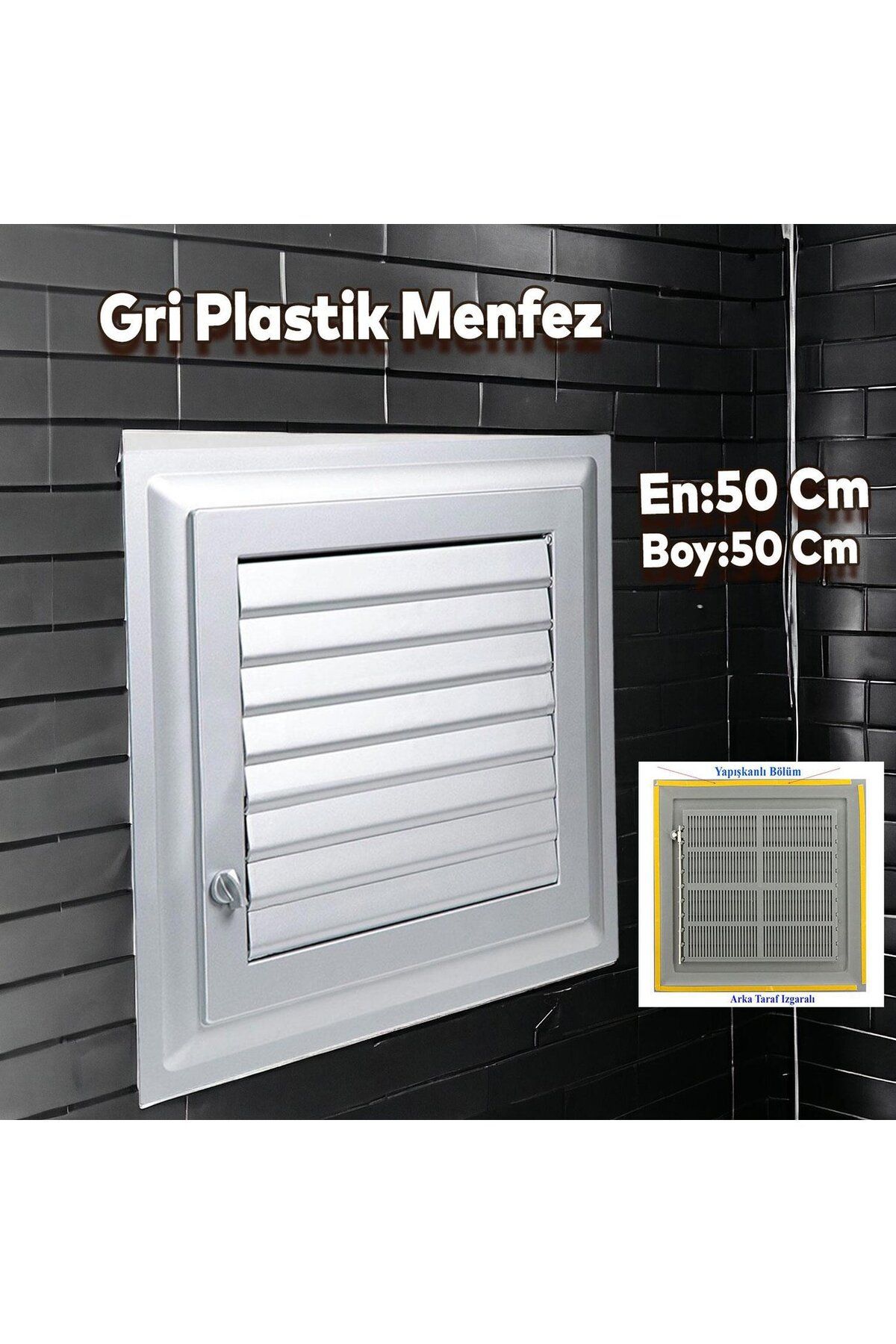 psmyapı Plastik İnox(Gümüş Gri)Menfez 50X50