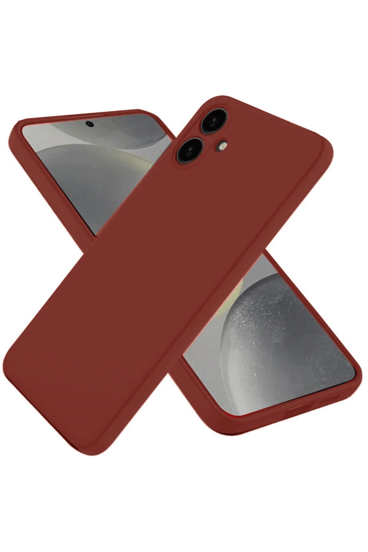 NewFace Samsung Galaxy A06 Kılıf First Silikon - Bordo MRAYD
