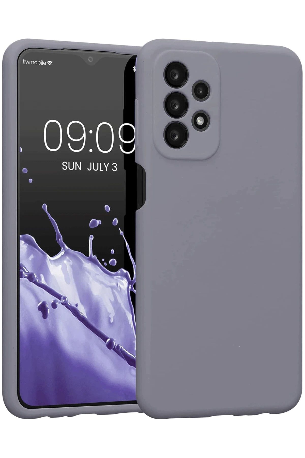 NewFace Samsung Galaxy A23 4G Kılıf First Silikon - Gri MRAYD