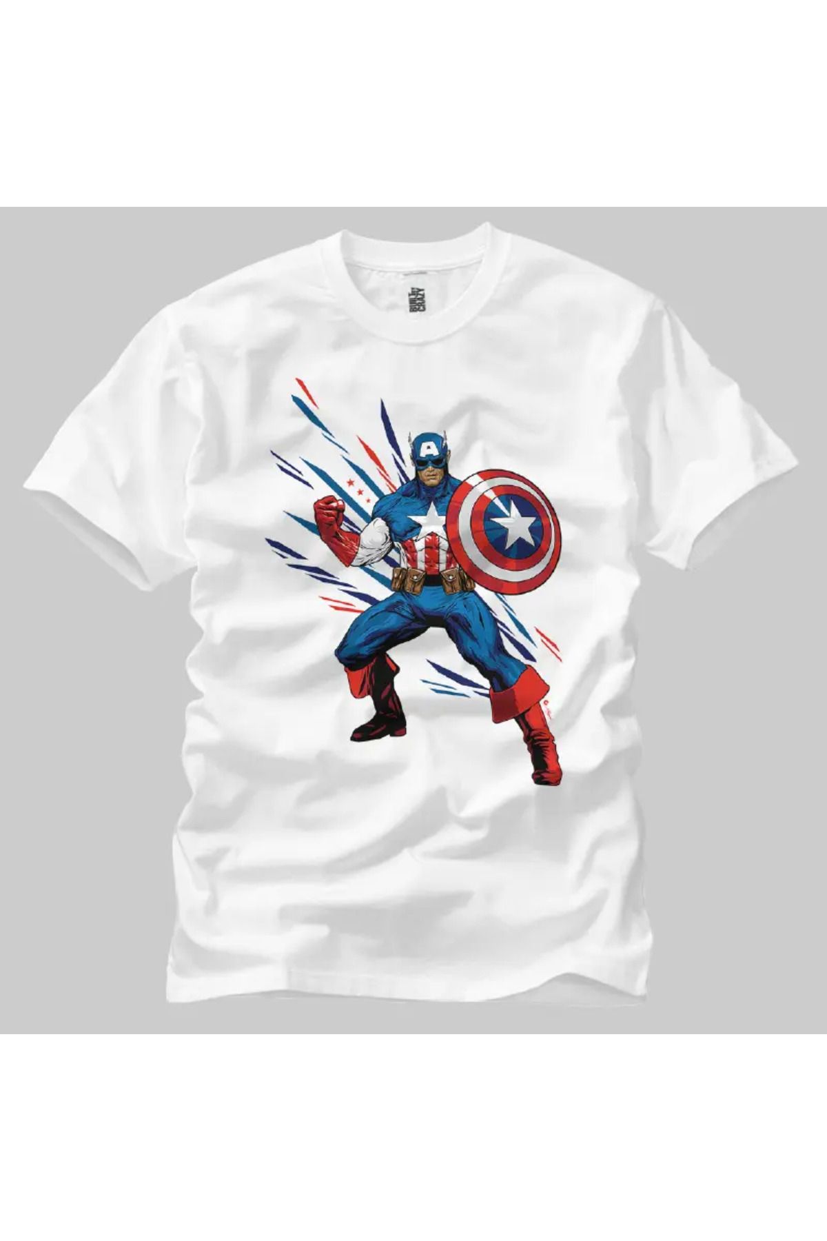 Built By Crazy Captain America Unisex Tişört