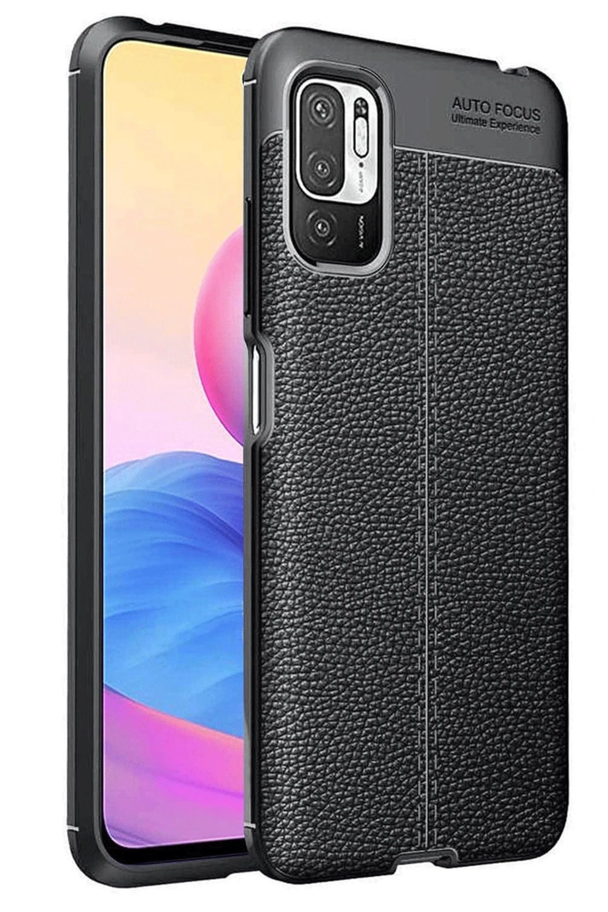NewFace Xiaomi Redmi Note 10 5G Kılıf Auto Focus Kapak - Siyah MRAYD