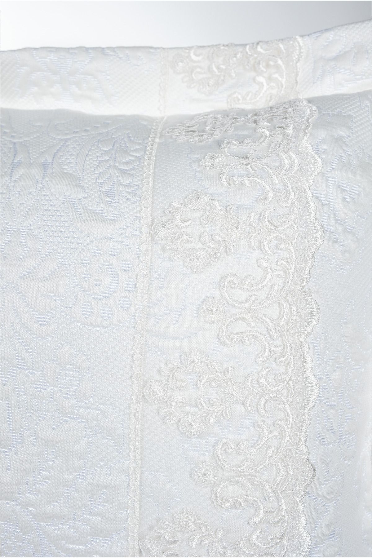 GAMA HOME-Jacquard Lace and Fringe Double Bedspread / with Special Design Bag / Different Patterns 8