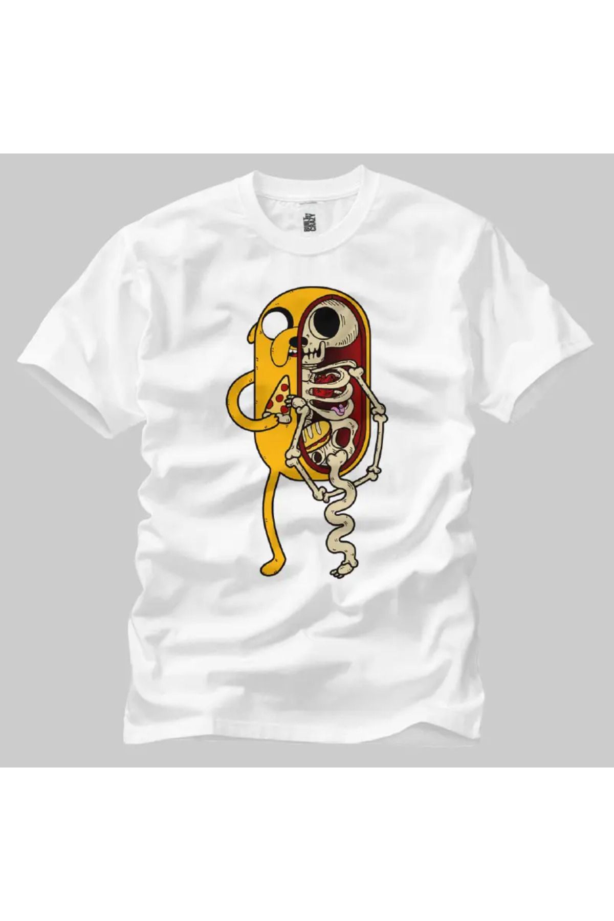 Built By Crazy Adventure Time Jake Anatomy Unisex Tişört