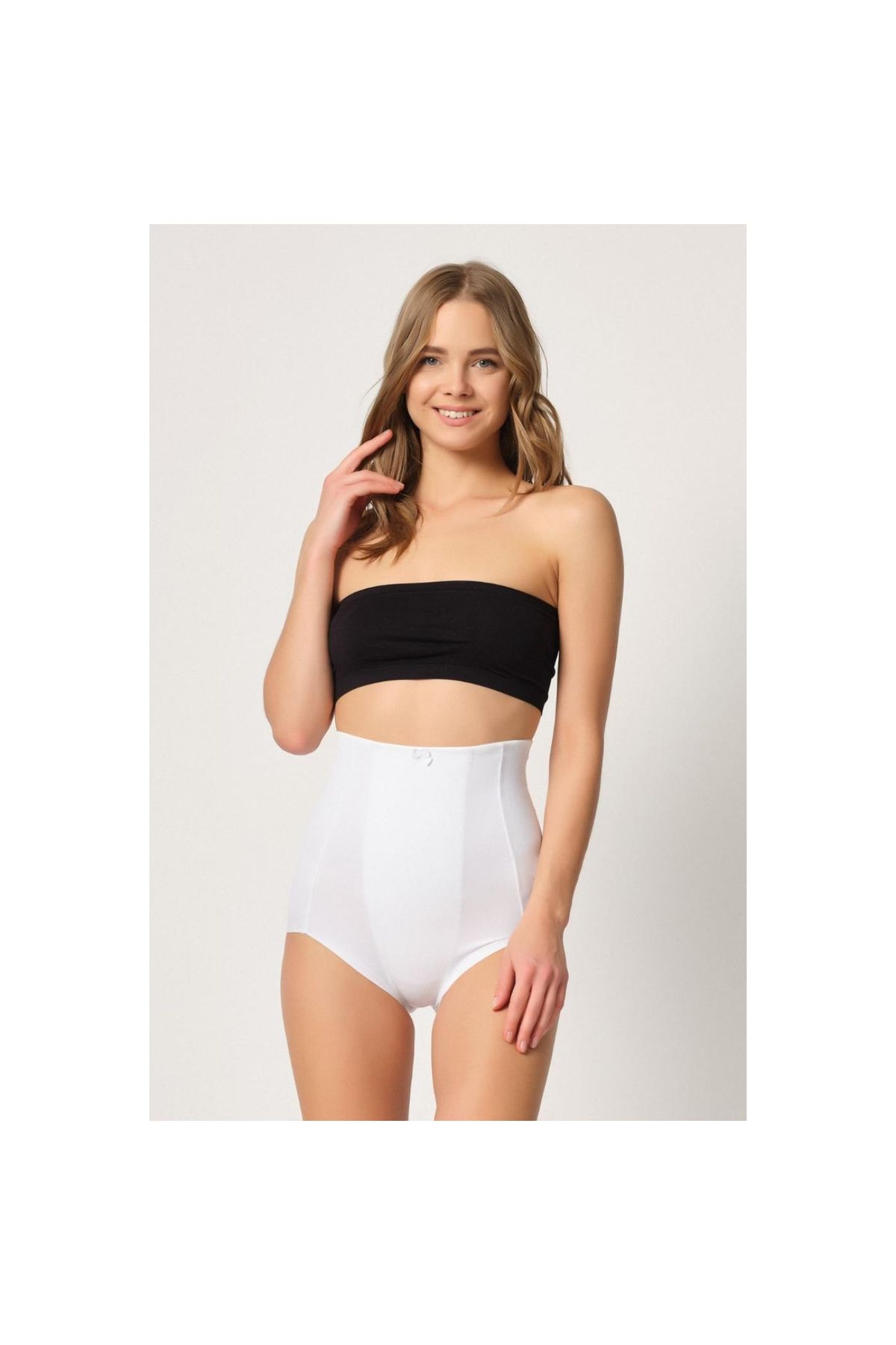 Marsilyan MODLİVE BEYAZ MI Emay 2920 Yüksek Bel Karın Desteklı Slip Lazer Korse