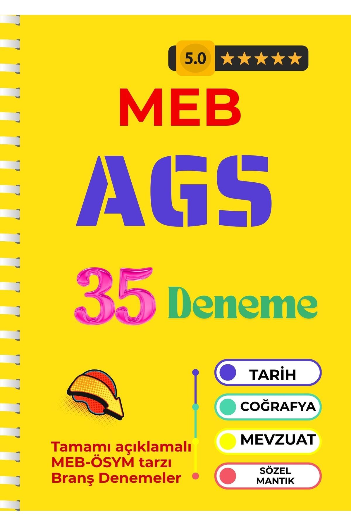 Pratik Kaynak Yayınları MEB A.G.S. 35 Branş Deneme - ÖSYM Tarzı, Çözümlü, Sınav Taktikleri