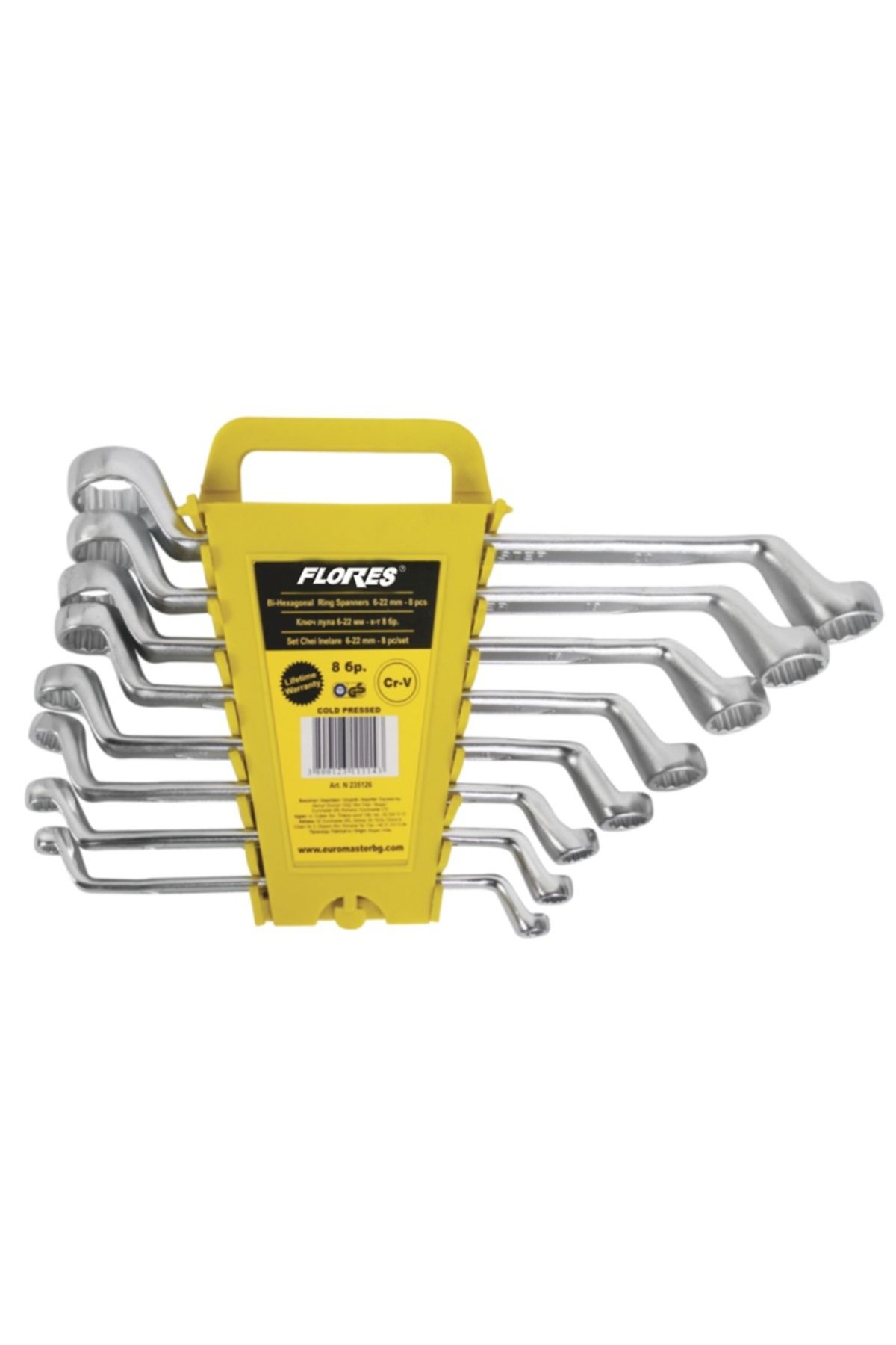 flores-Combination wrenches with offset CR-VN, 6 - 32, 12 pcs / set 1
