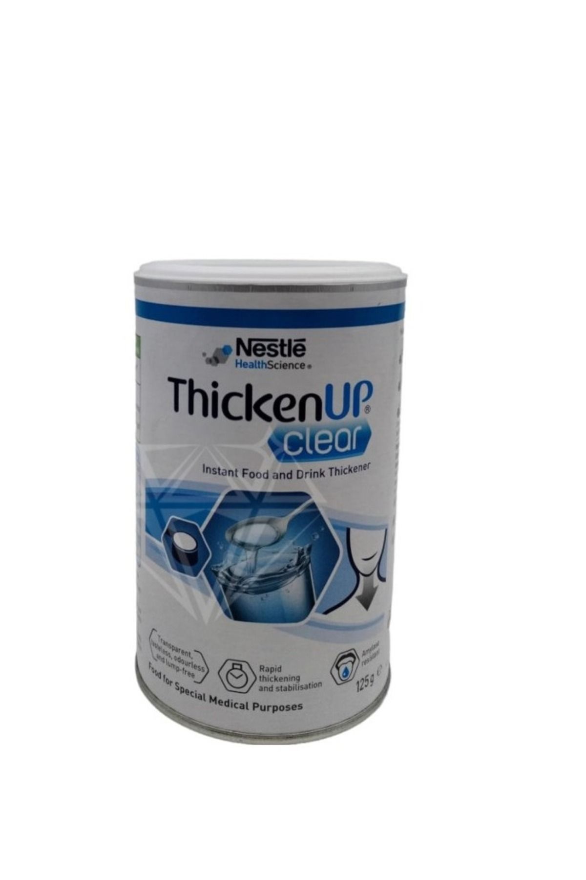 Nestle-Resource Thicken Up Clear Thickener, Thickener for Foods and Drinks for Difficulty Swallowing, 125g 1