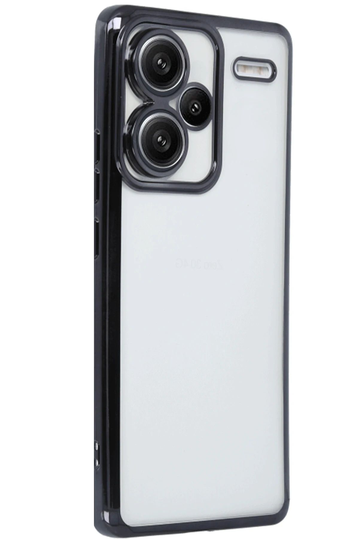 NewFace Xiaomi Redmi Note 13 Pro Plus Kılıf Lensli Silikon - Siyah MRAYD