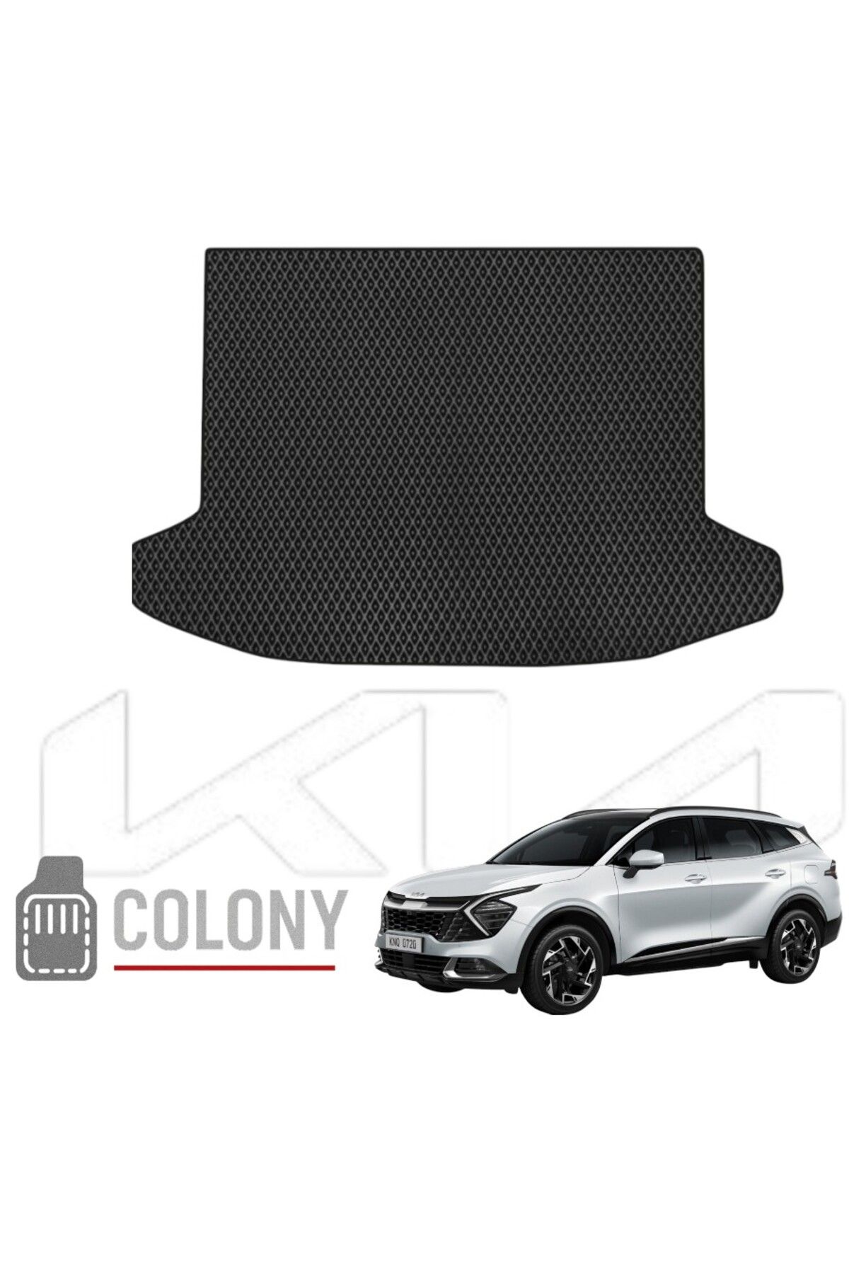 COLONY Kia Sportage SUV 2021+ Premium Eva Oto Bagaj Paspası & Bagaj Havuzu