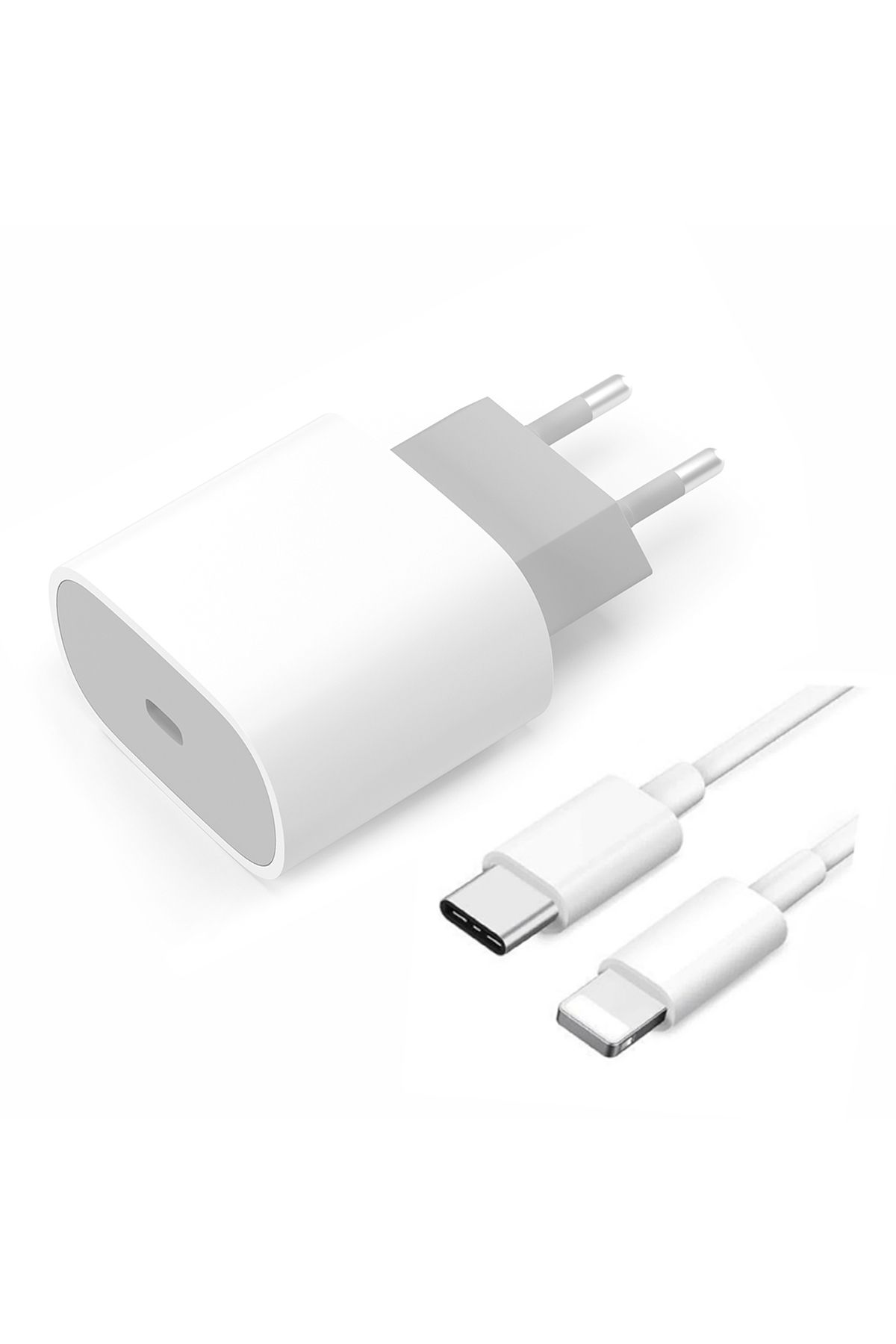 Teknonet TN-HCH11 20W PD 3000 mAh Lightning Kablolu Hızlı Şarj Aleti (Beyaz)