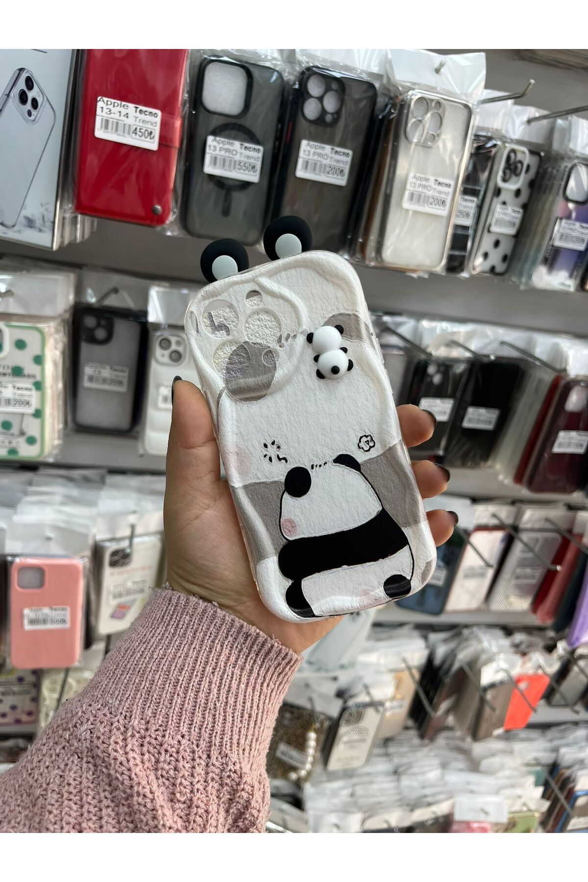 TECNOTREND Apple İphone 13 Pro 3D Desenli Kromi Silikon Kılıf