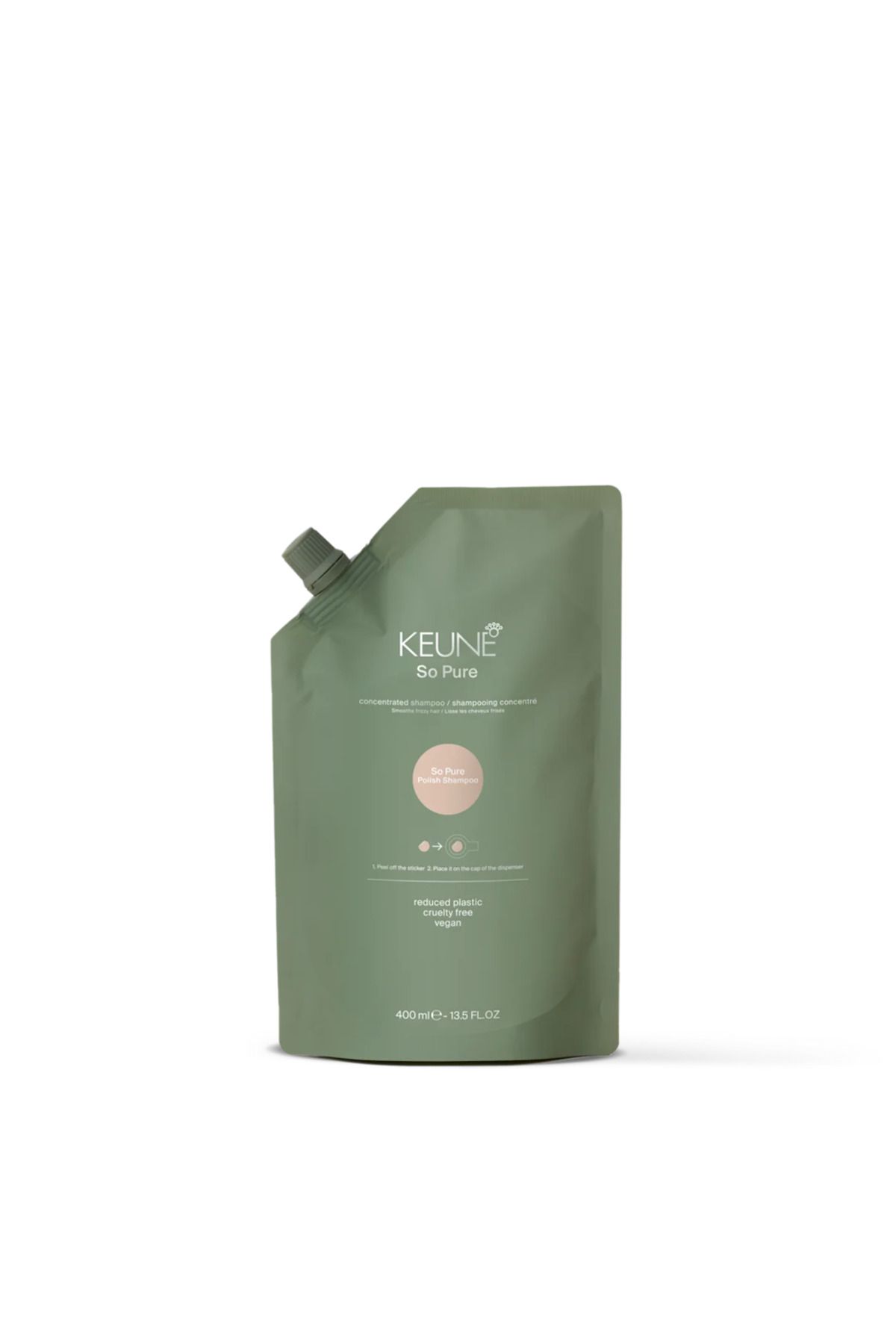Keune So Pure Polish Shampoo Refill 400 ml - Parlaklık Veren Şampuan Refill