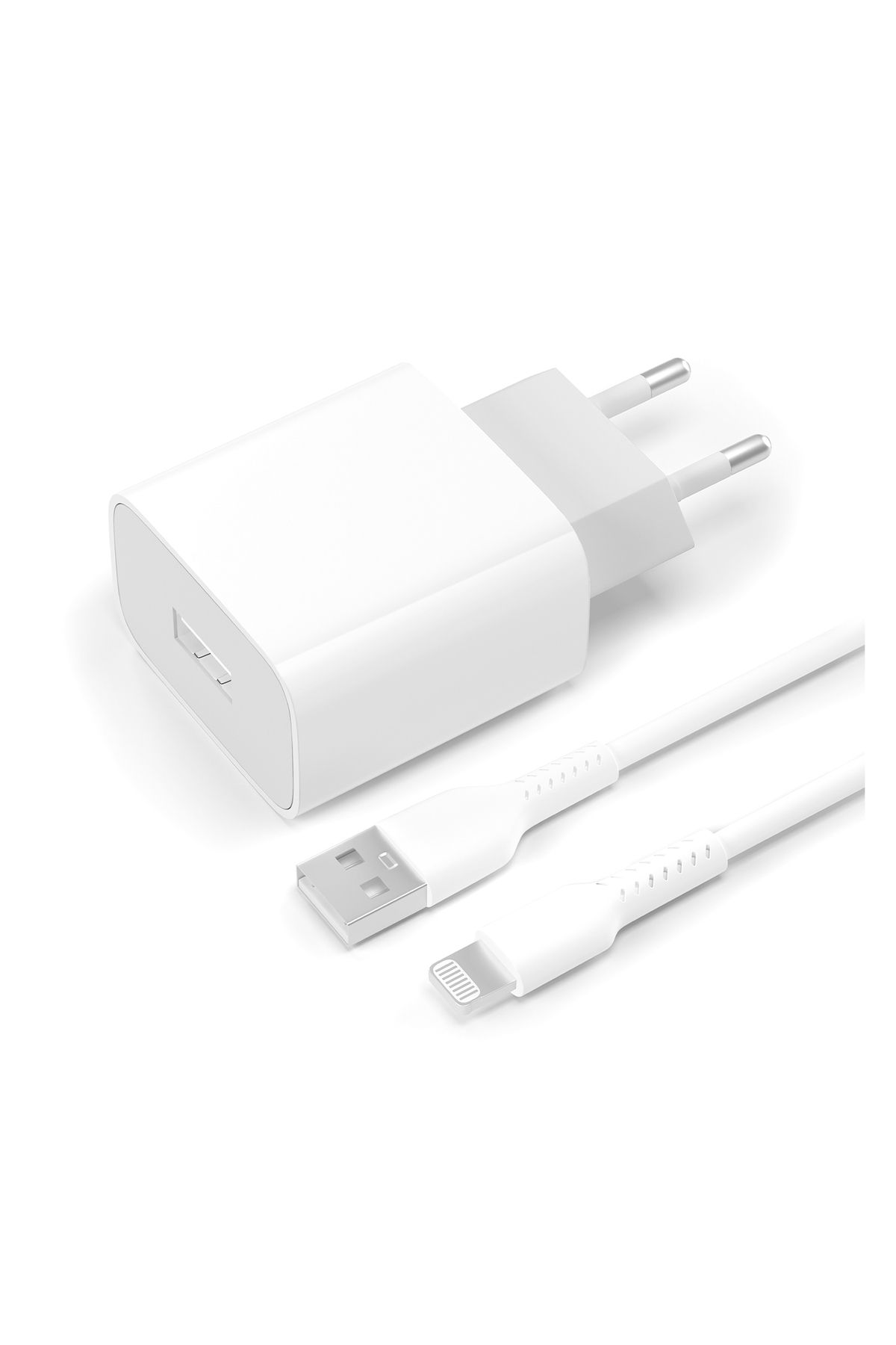 Teknonet TN-HCH06 10W 2100 mAh Lightning Kablo + Şarj Aleti (Beyaz)