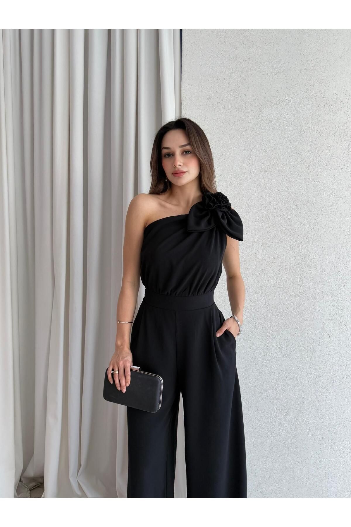 Mooi Butik DOMONT Tulum 5085 - Siyah