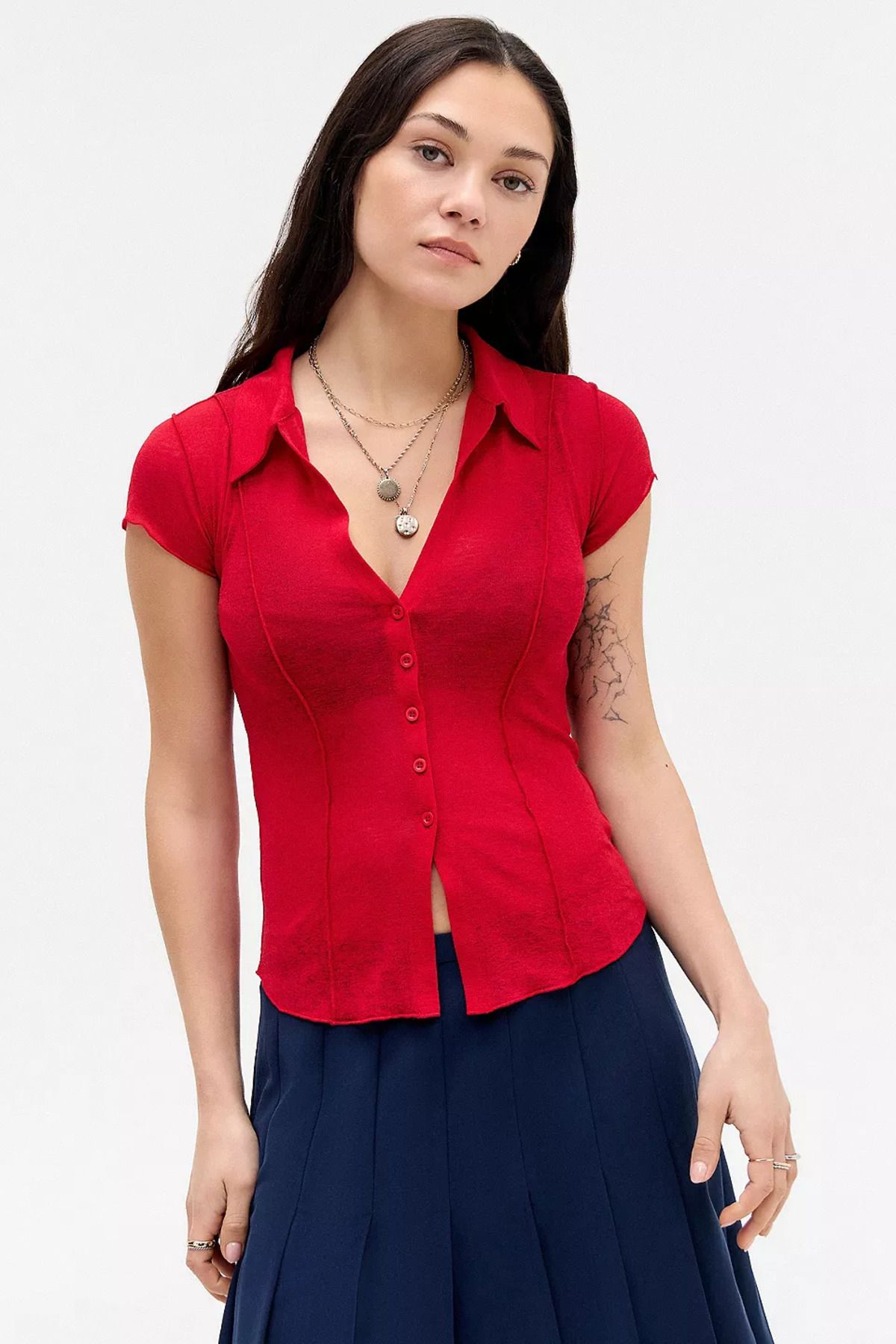 MAXLEVEL MODA İNCE KUMAŞ TRANSPARAN BLUZ