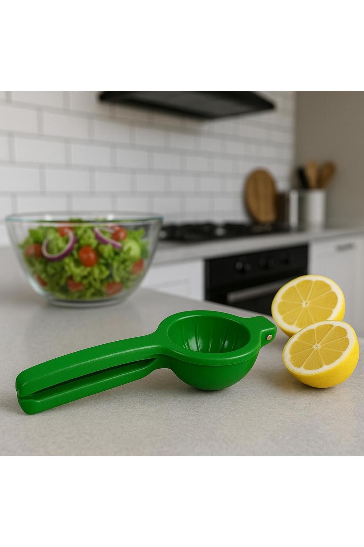 hemlife-Metal Rustproof Lemon and Citrus Juicer Squeezer with Special Design Pattern Lemon Orange Juicer Green 3