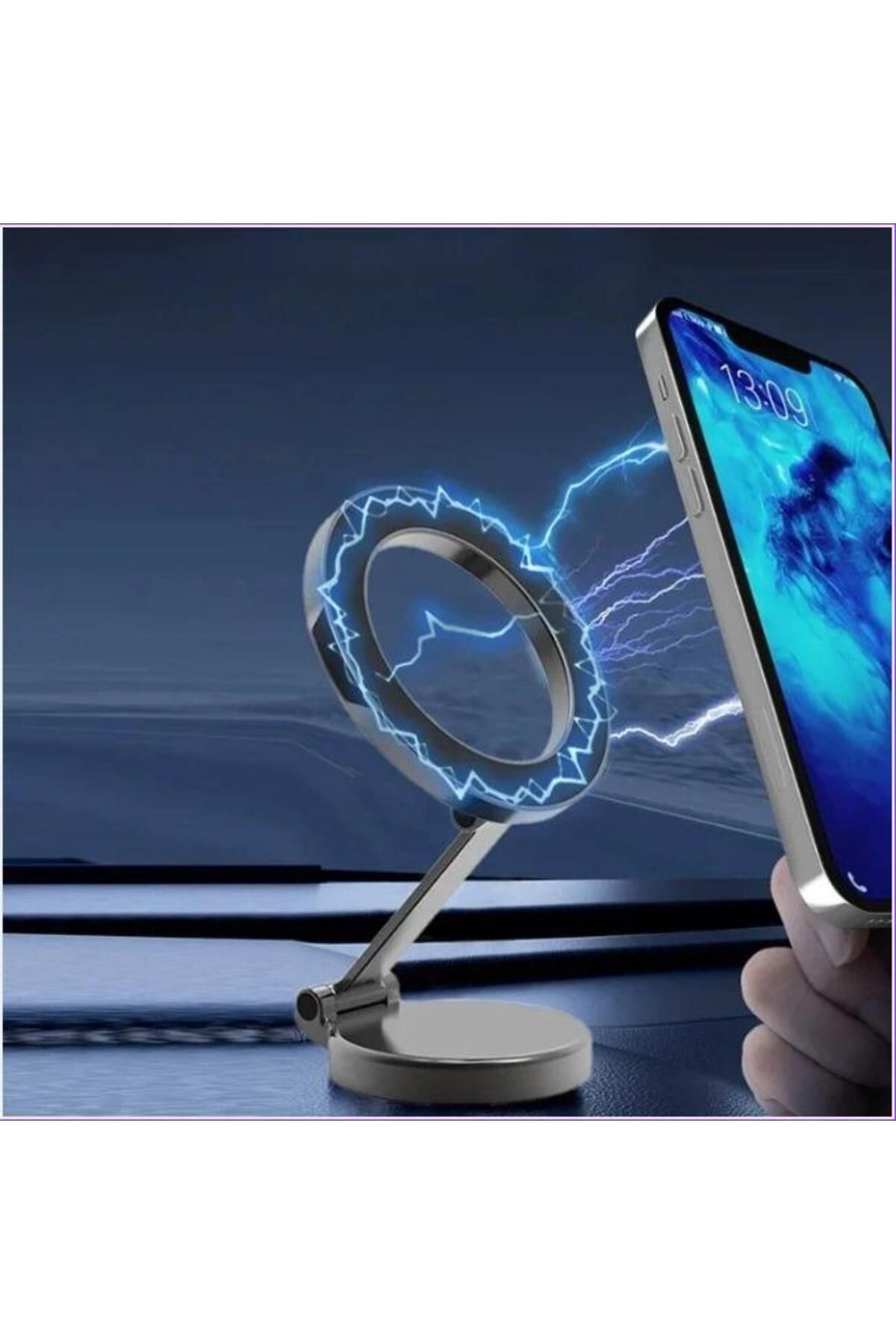 coofbe Açı Yükseklik Ayarlı Magsafe Masaüstü Telefon Stand Ve Torpido Üzeri Araç İçi Telefon Tutucu