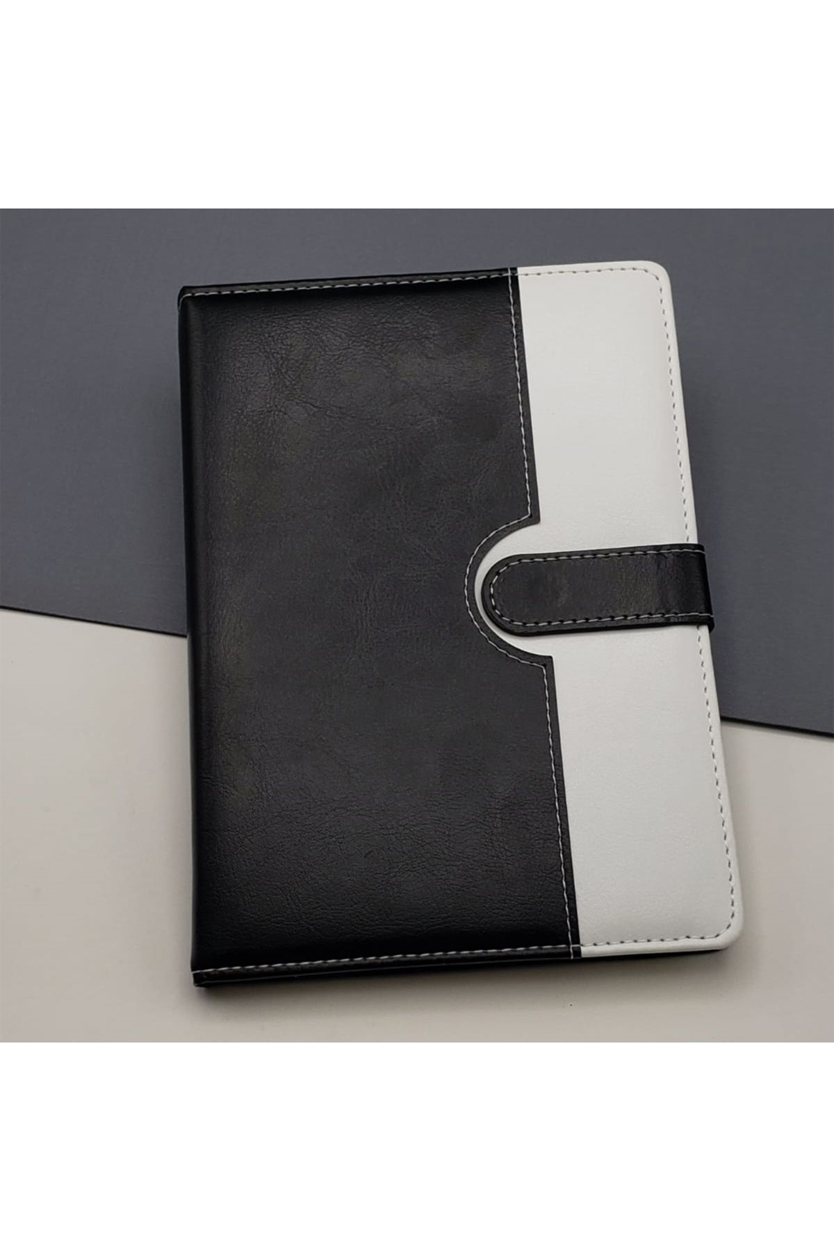 Acousticworld Tarihsiz Ajanda Defter Siyah Beyaz Renk