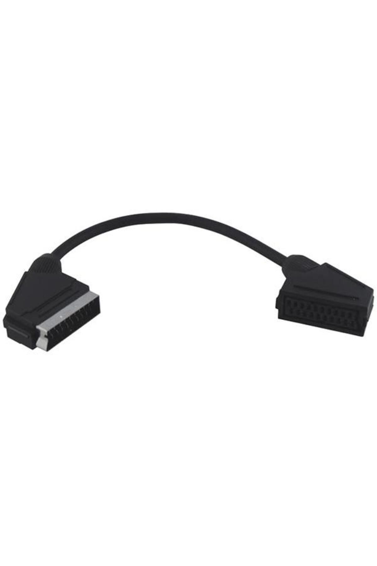 Avrasya Elektronik Scart Scart Erkek / Dişi Kablo 10Cm Uzatma Kablosu