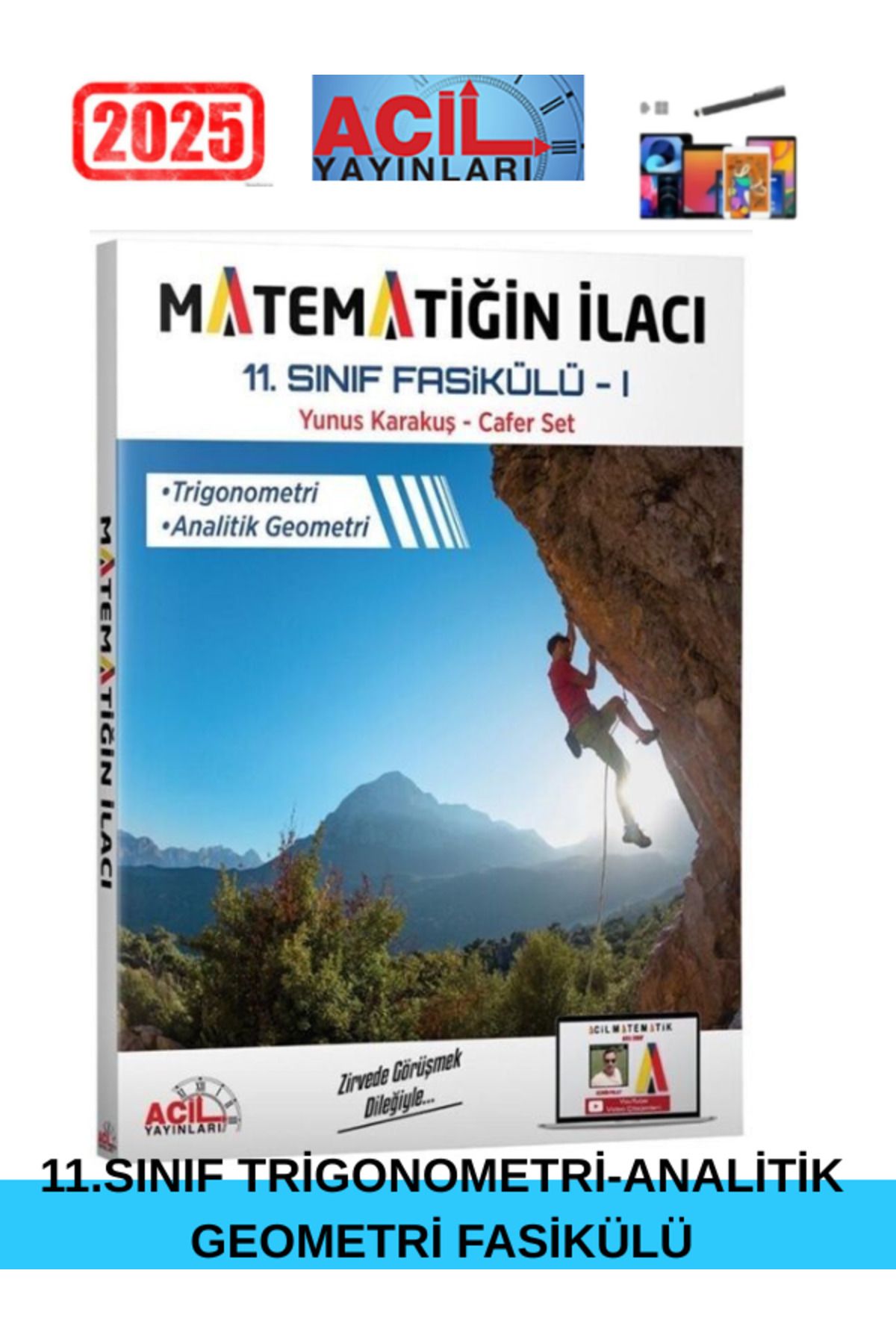 Acil Yayınları 11. Sınıf Matematiğin İlacı Fasikül Trigonometri ve Analitik Geometri+Android Kalem