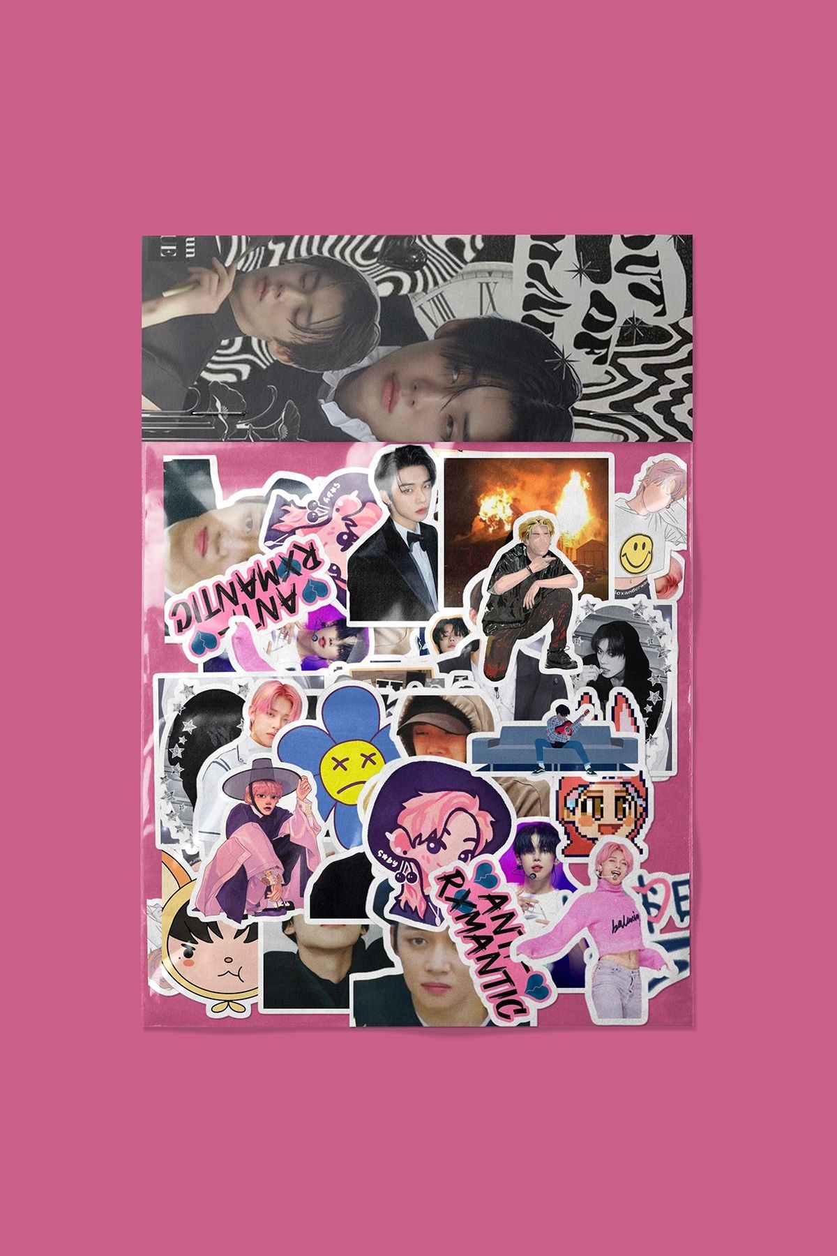 dadi ramba Yeonjun TXT Sticker paketi -Bullet Journal - Ajanda -Laptop Etiket Çıkartma