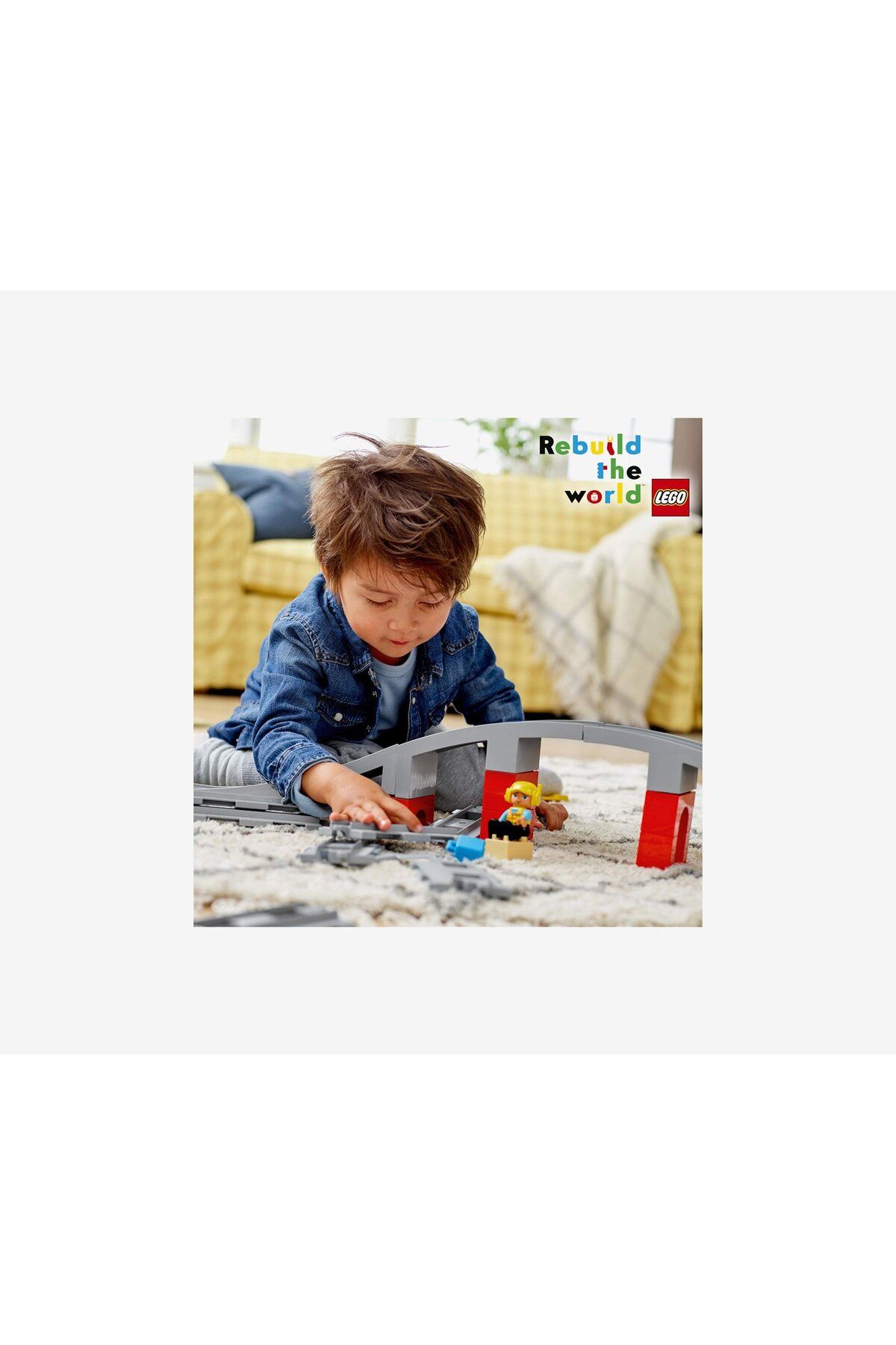 LEGO-Duplo Railway Bridge And Rails, Grey Combo 3