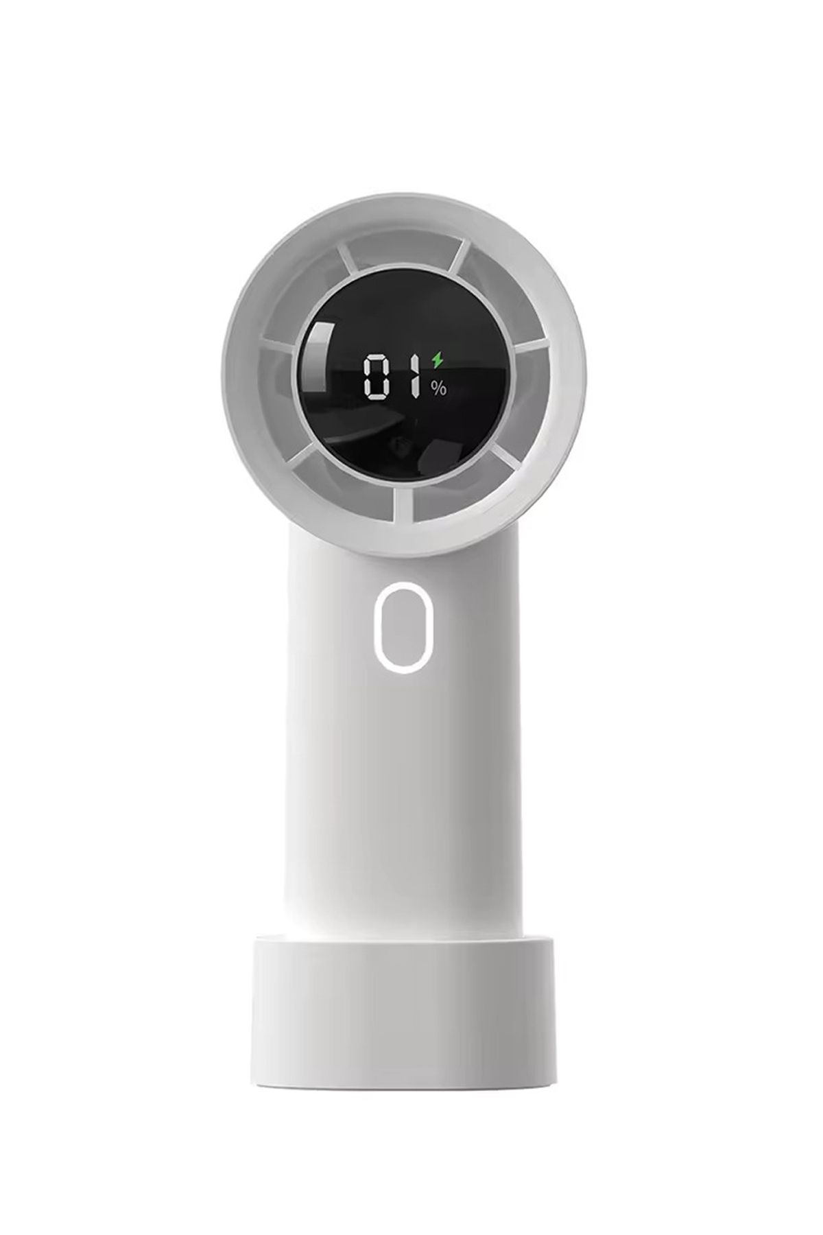nextbuy Şarjlı Masa Ve El Fan Taşınabilir Şarjlı Edilebilir Mini Fan Beyaz Hız ayarlı Dijital Gösterge Beyaz