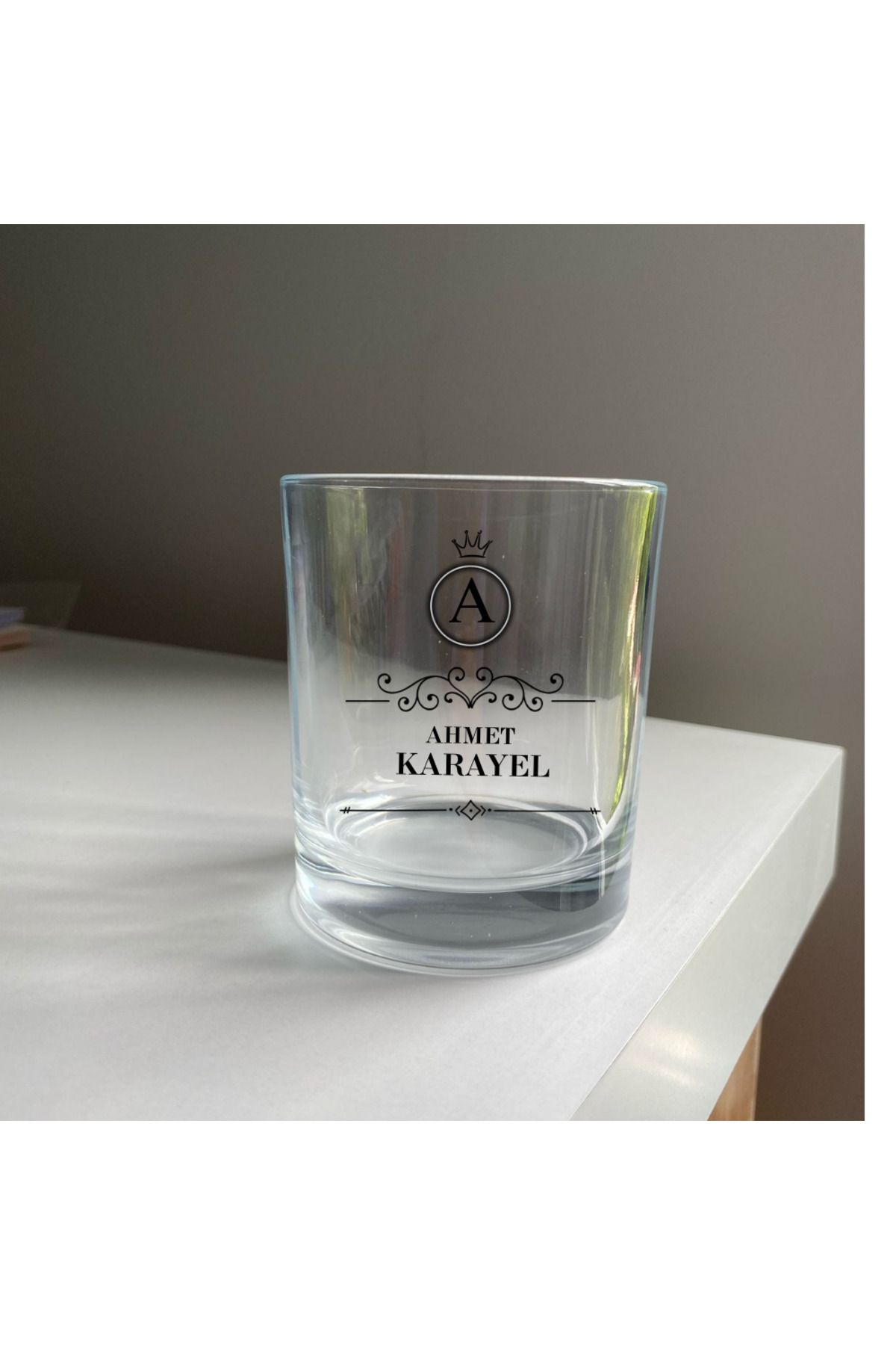 designard Babalar Günü Kişiye Özel İsimli Cam Viski Bardağı