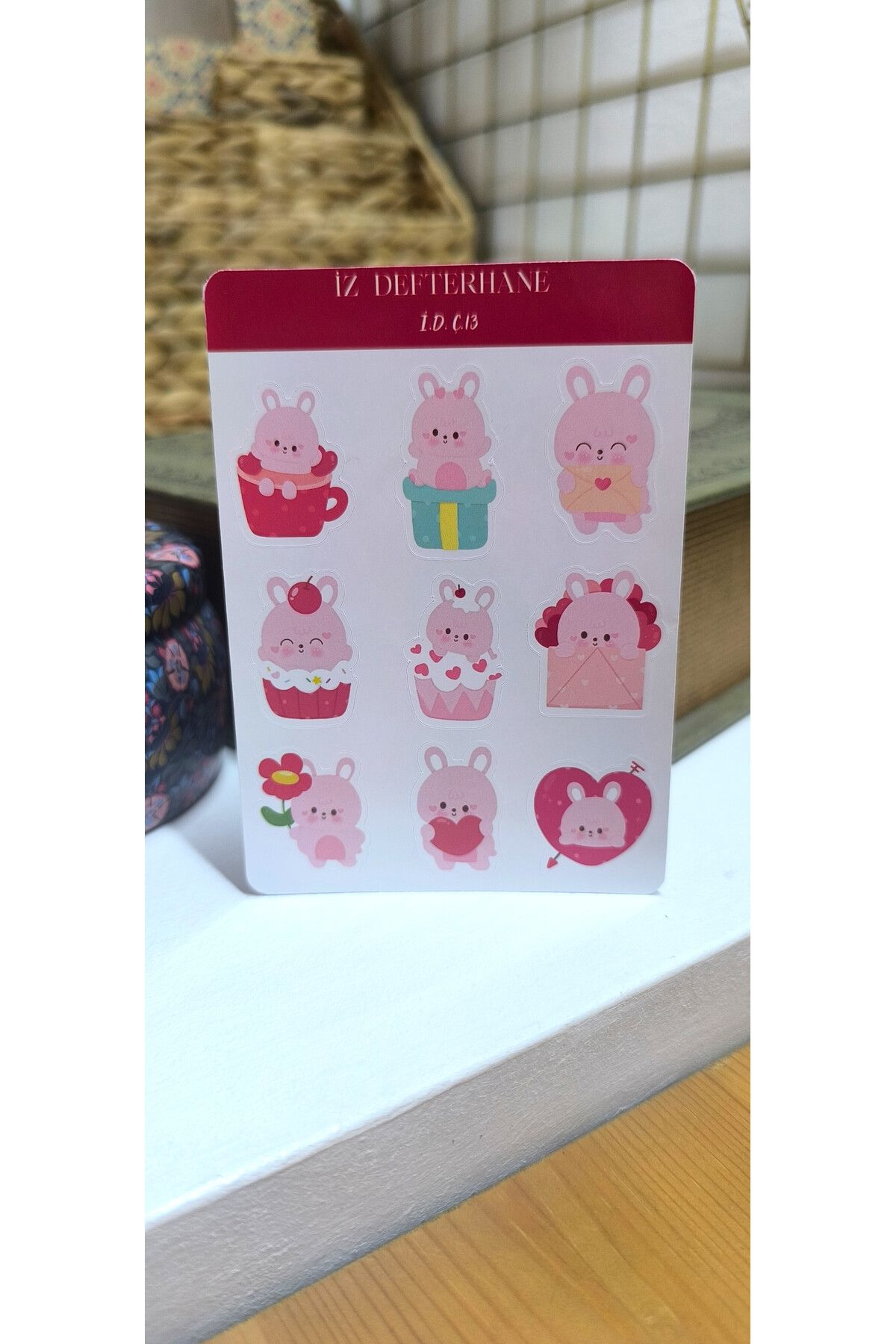 İZ DEFTERHANE Çıkartma & Sticker (Ajanda, Defter, Bullet Journal, Scrapbook ve Planlayıcılar İçin Uygundur)